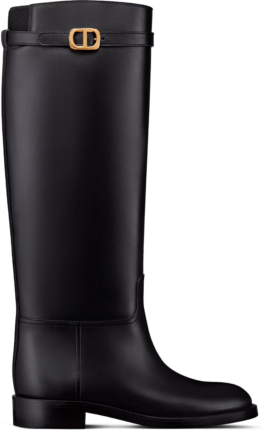 Dior Empreinte Boot Black Calfskin | DIOR