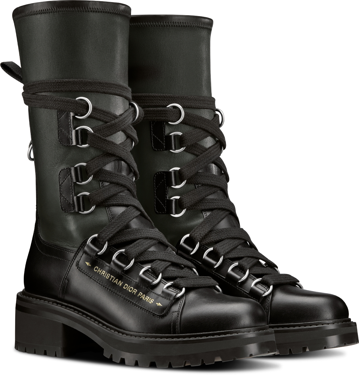 Dior rubber combat boots best sale