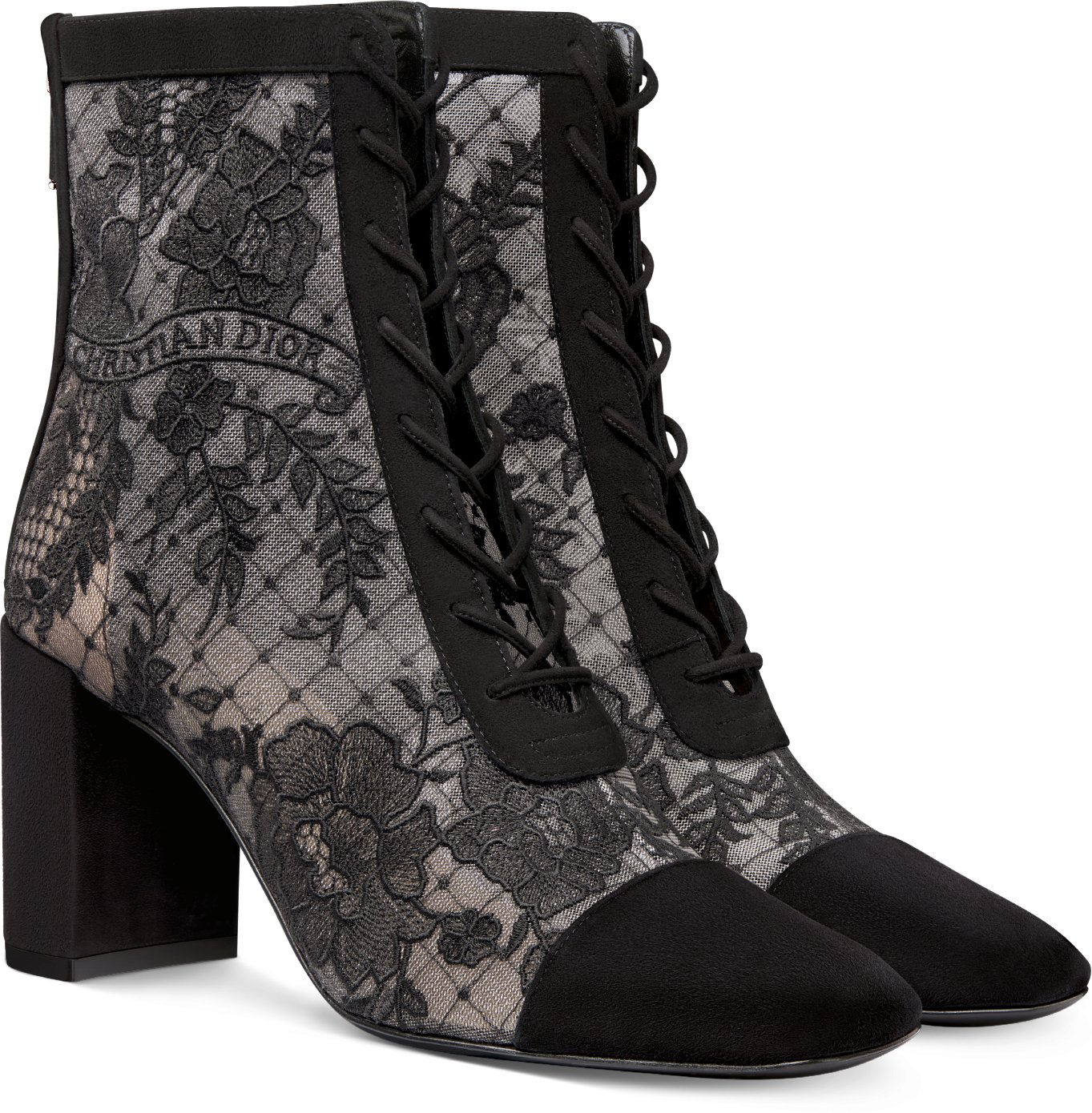 Naughtily-D Heeled Ankle Boot Three quarter closed view