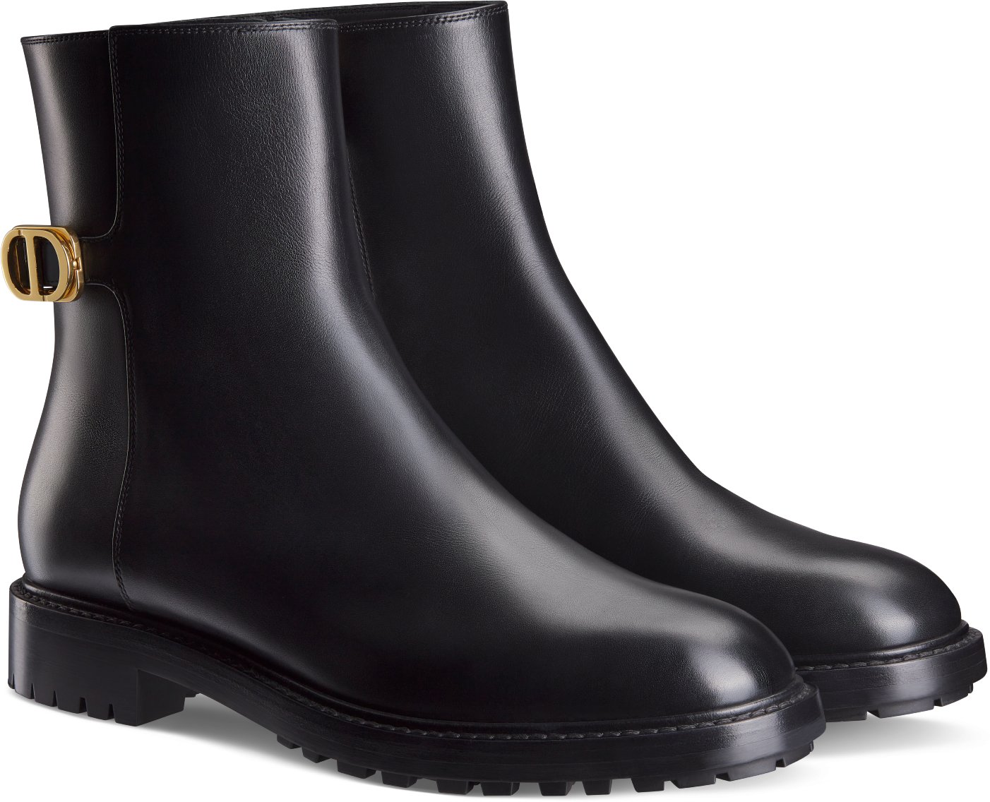30 Montaigne Ankle Boot Black Calfskin DIOR