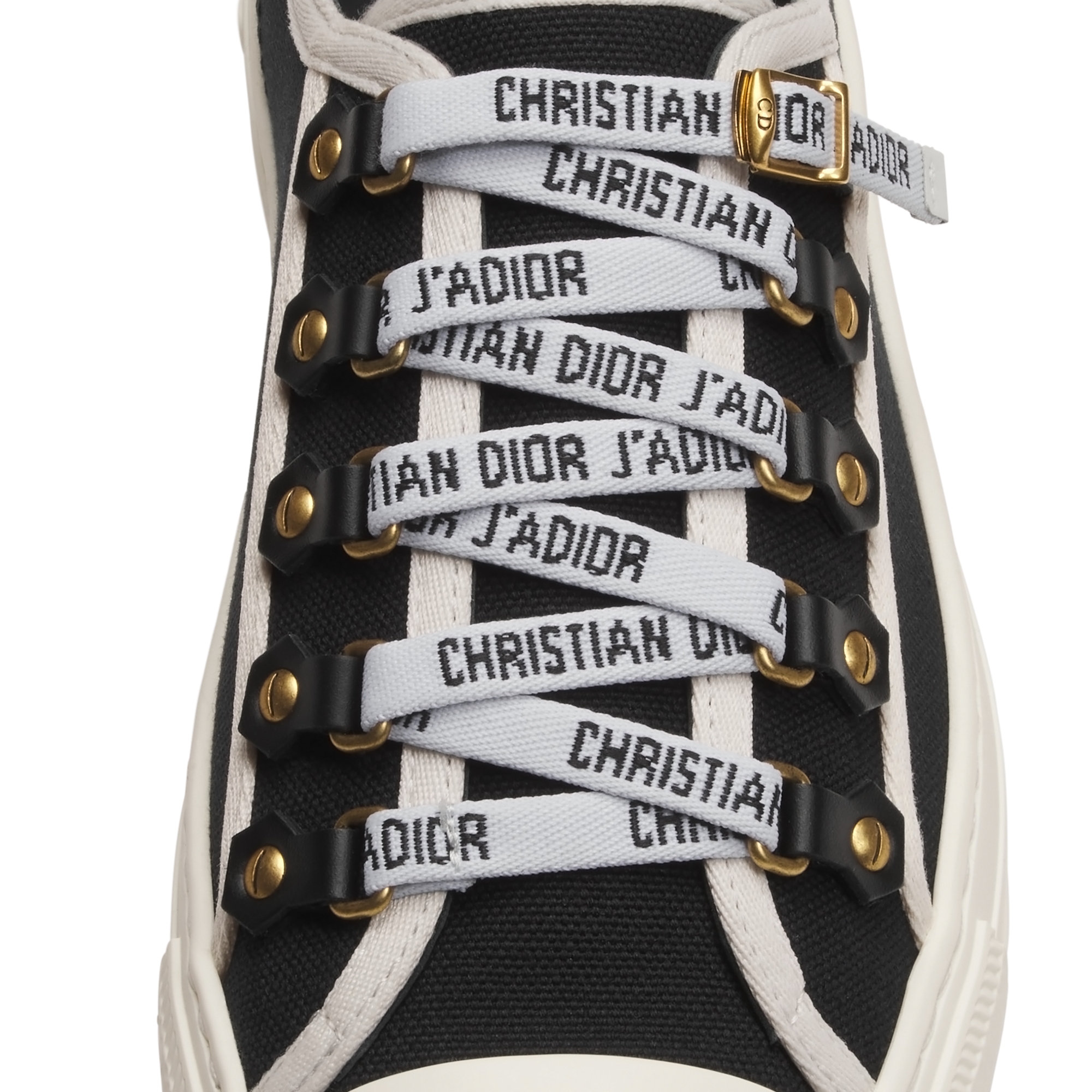 Walk'n'Dior Sneaker Black Cotton Canvas E12