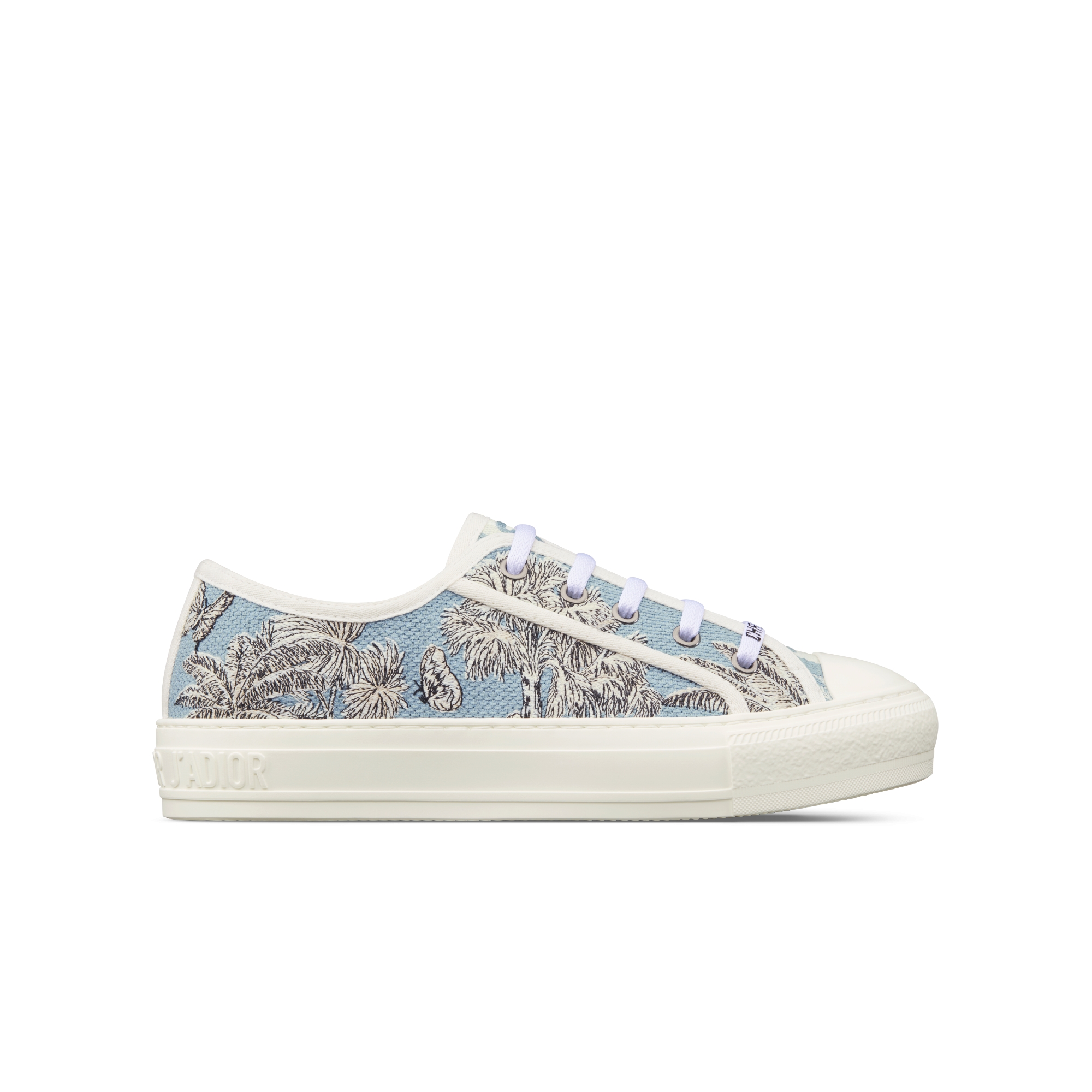 ディオール ウォーキンディオール スニーカー トワルドジュイ ライトブルー Walk'n'Dior Sneaker Blue Toile de Jouy Embroidered Cotton | DIOR