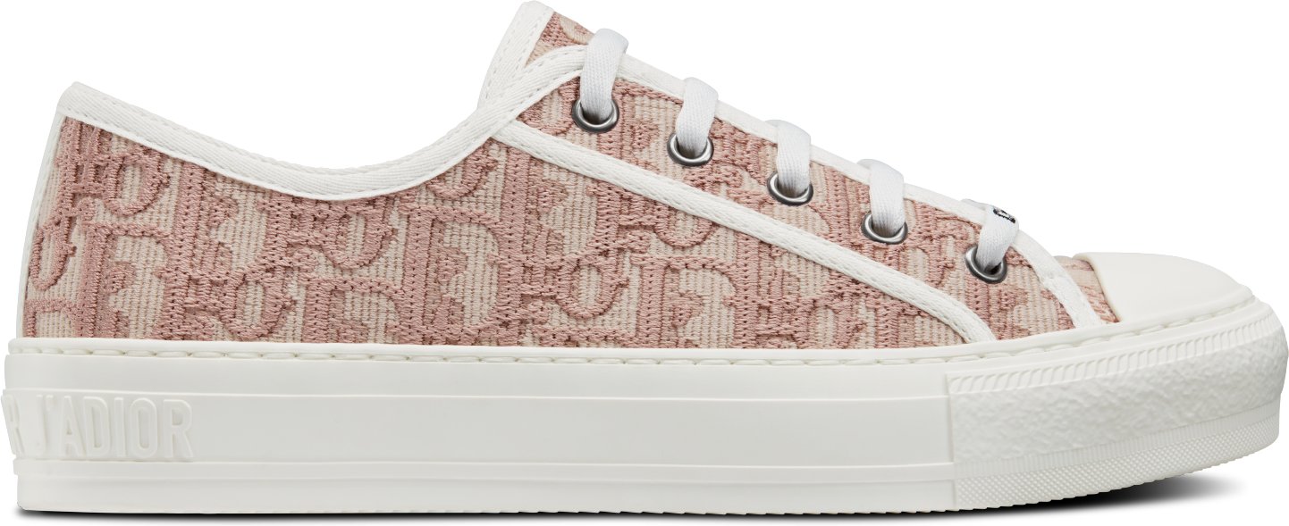 Walk n Dior Sneaker Deep Blue Dior Oblique Embroidered Cotton DIOR