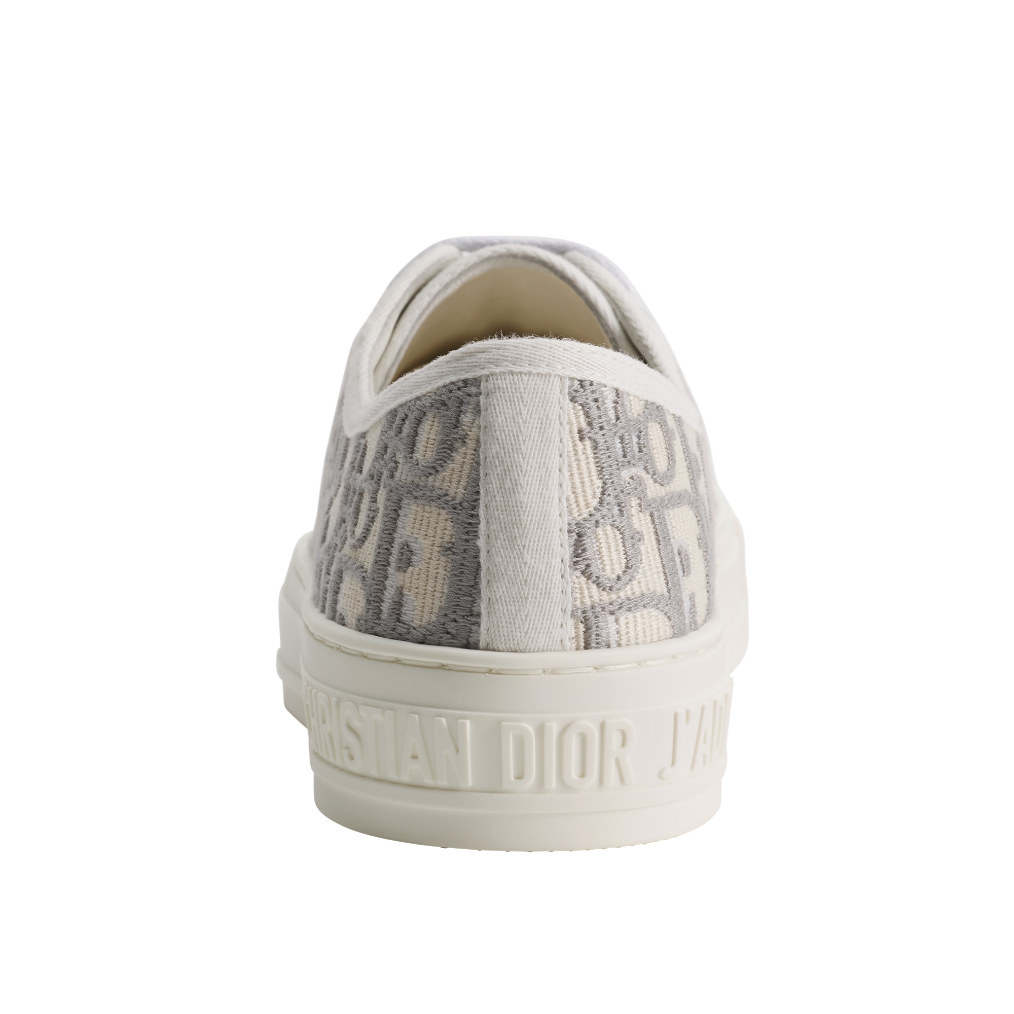 Walk'n'Dior Sneaker Stone Gray Dior Oblique Embroidered Cotton E08