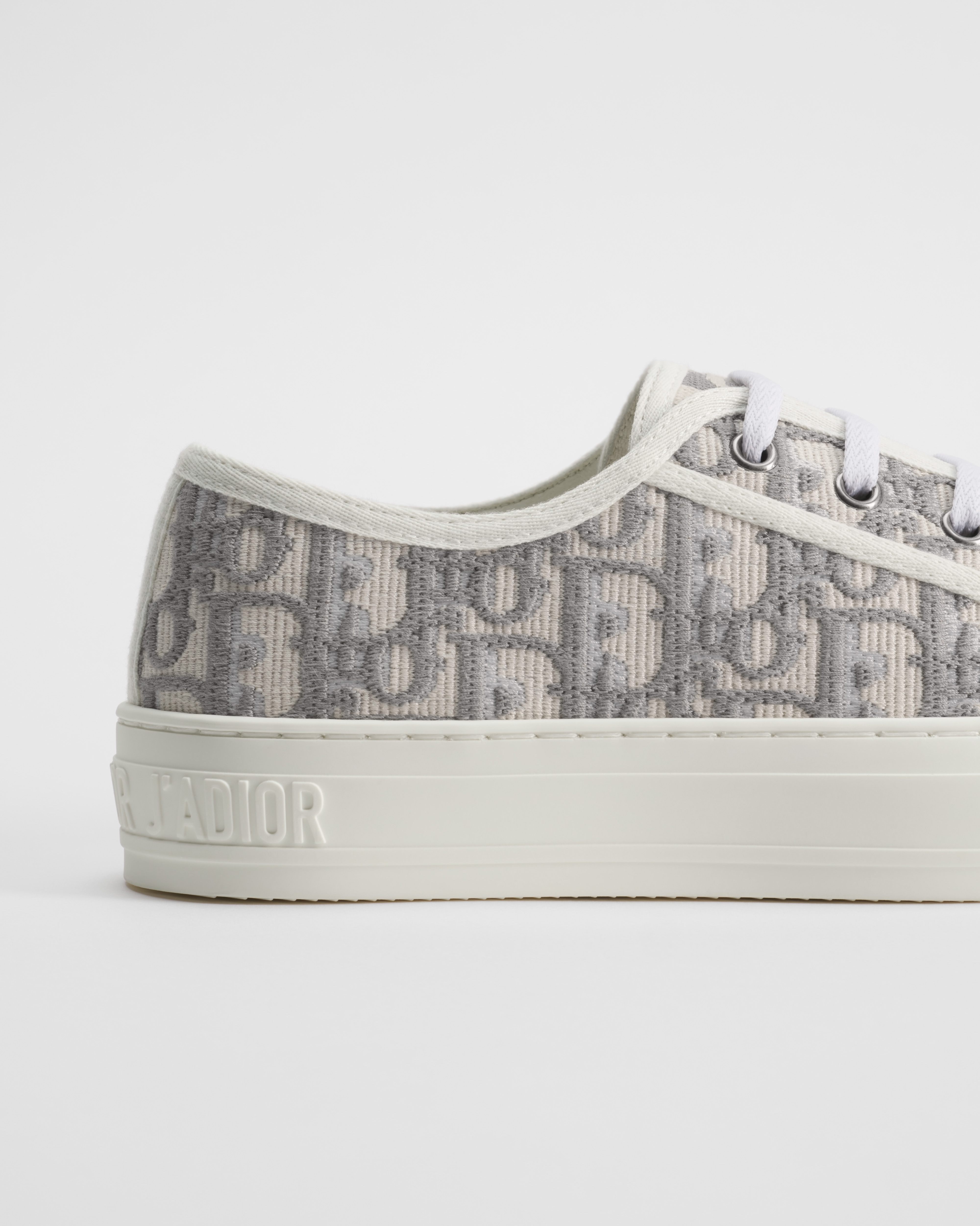 Sneaker Walk'n'Dior Coton brodé du motif Dior Oblique gris Stone E09