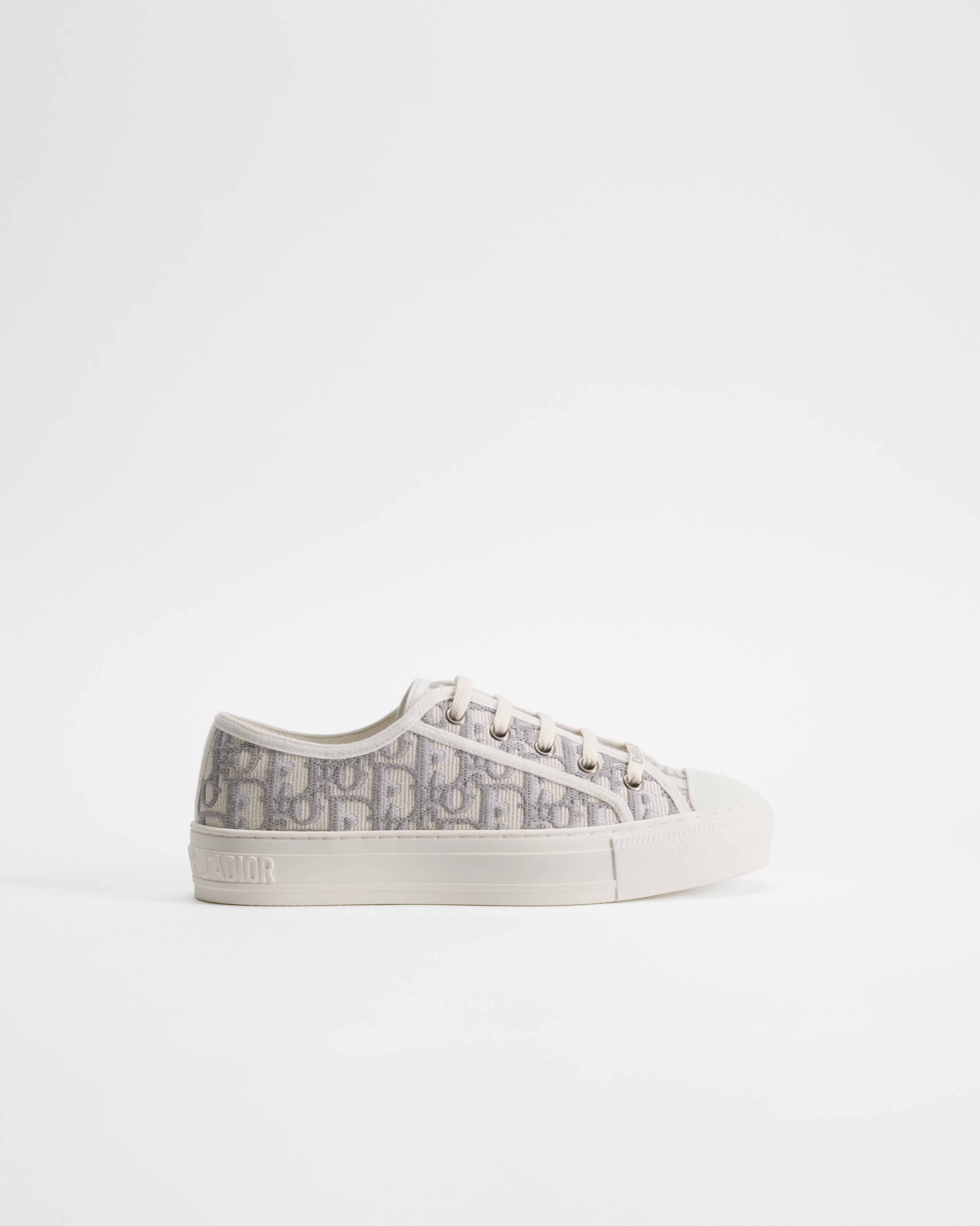 Sneaker Walk'n'Dior Coton brodé du motif Dior Oblique gris Stone E10