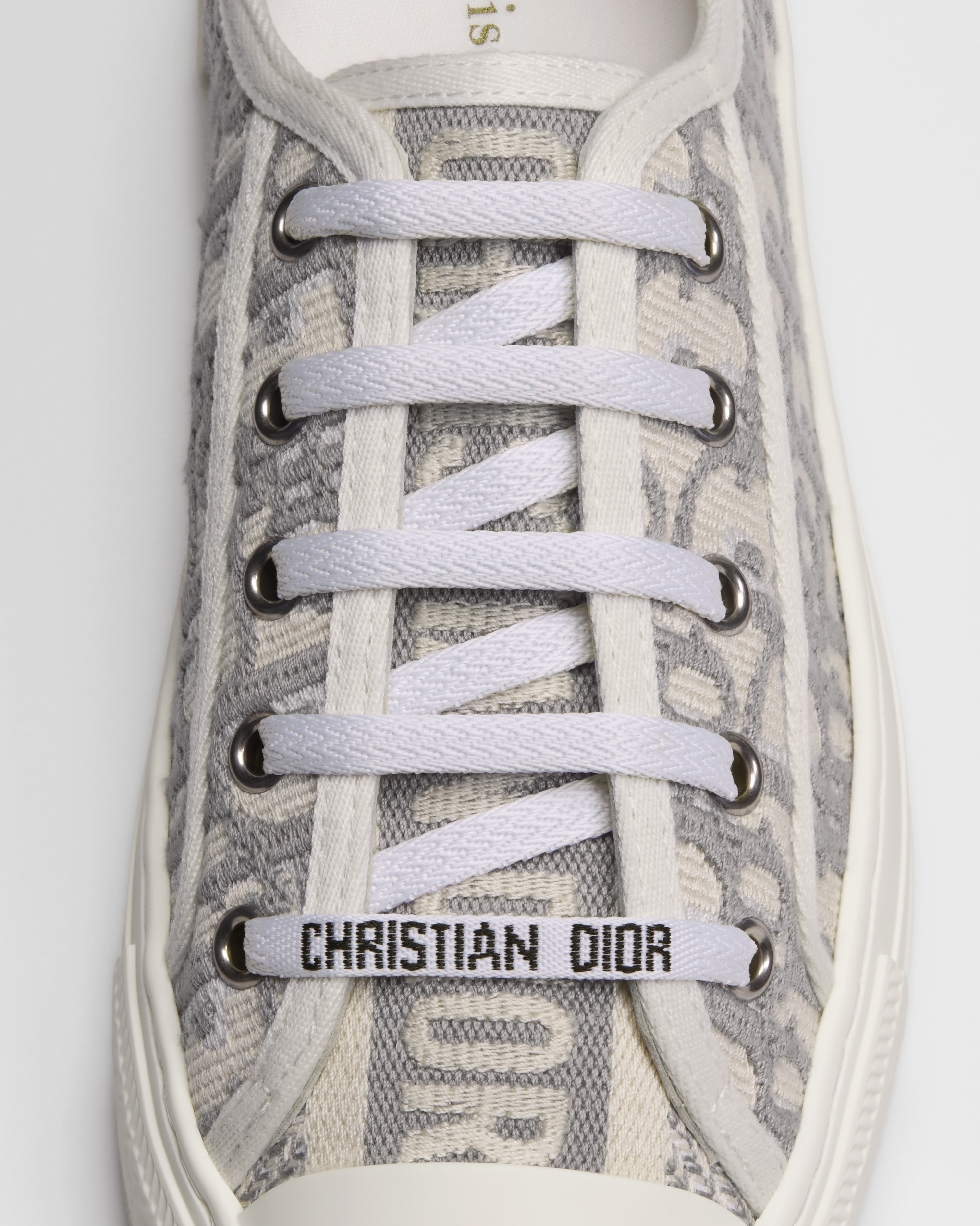 Sneaker Walk'n'Dior Coton brodé du motif Dior Oblique gris Stone E12