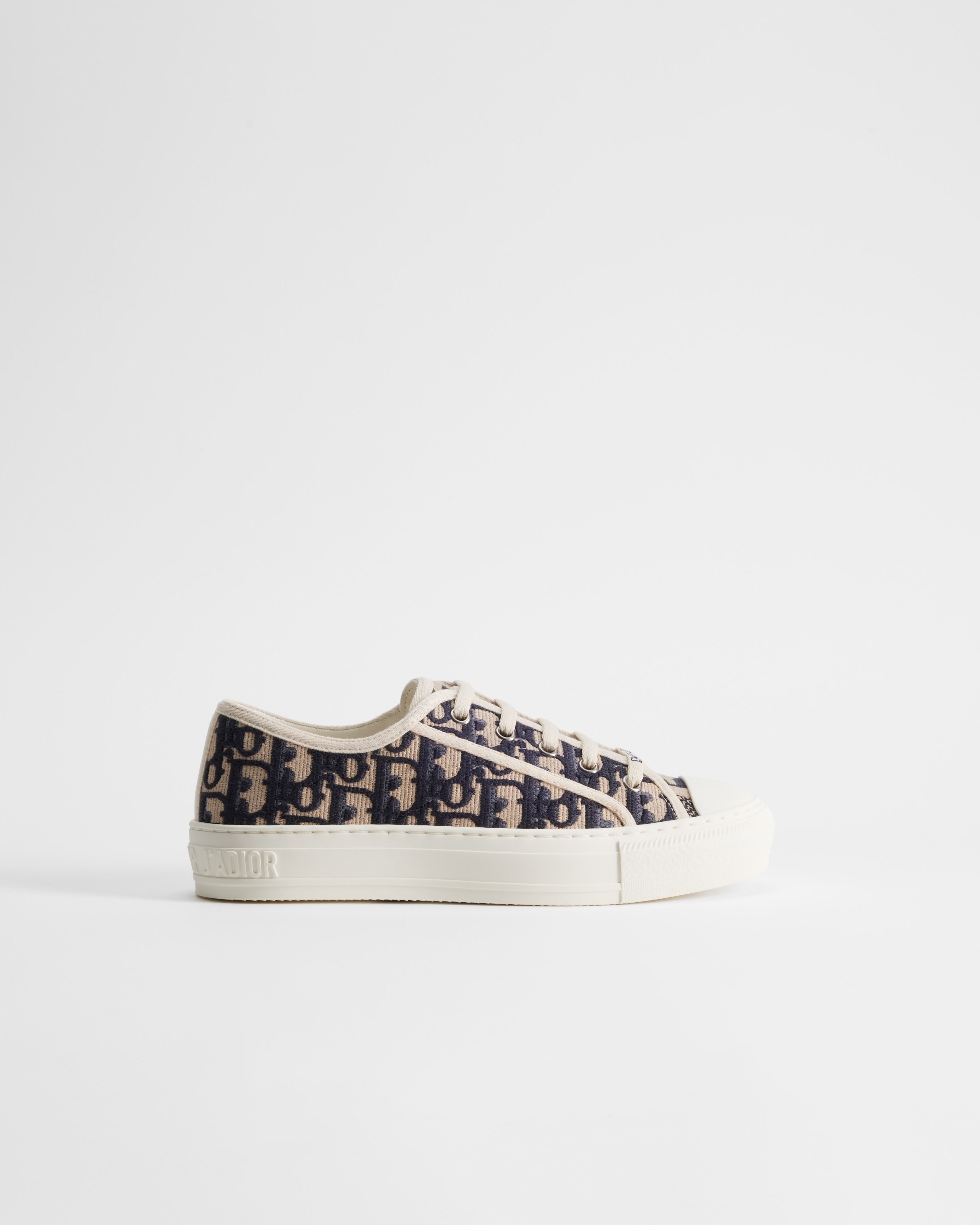 Walk'n'Dior Sneaker Deep Blue Dior Oblique Embroidered Cotton E02
