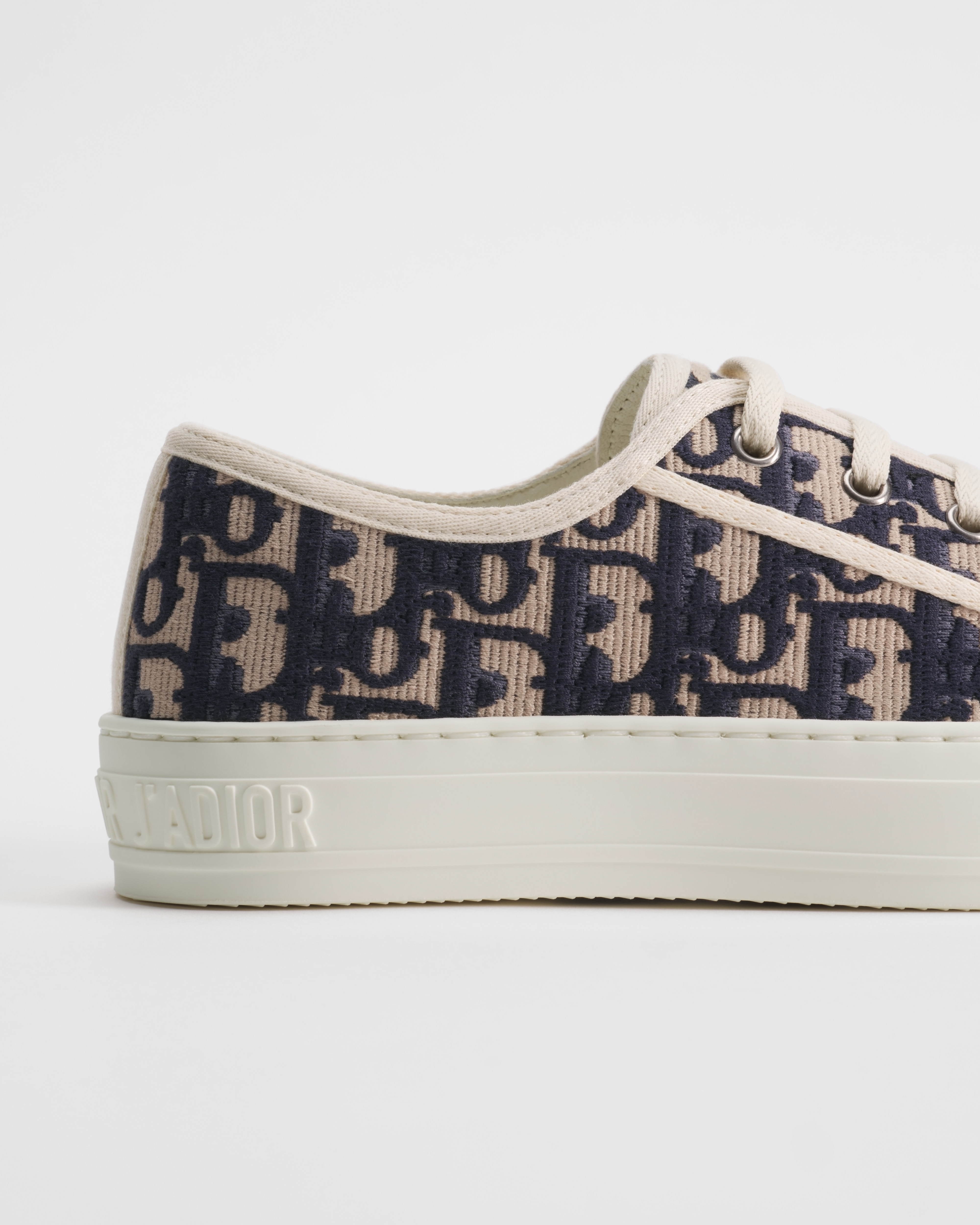 Walk'n'Dior Sneaker Deep Blue Dior Oblique Embroidered Cotton E09