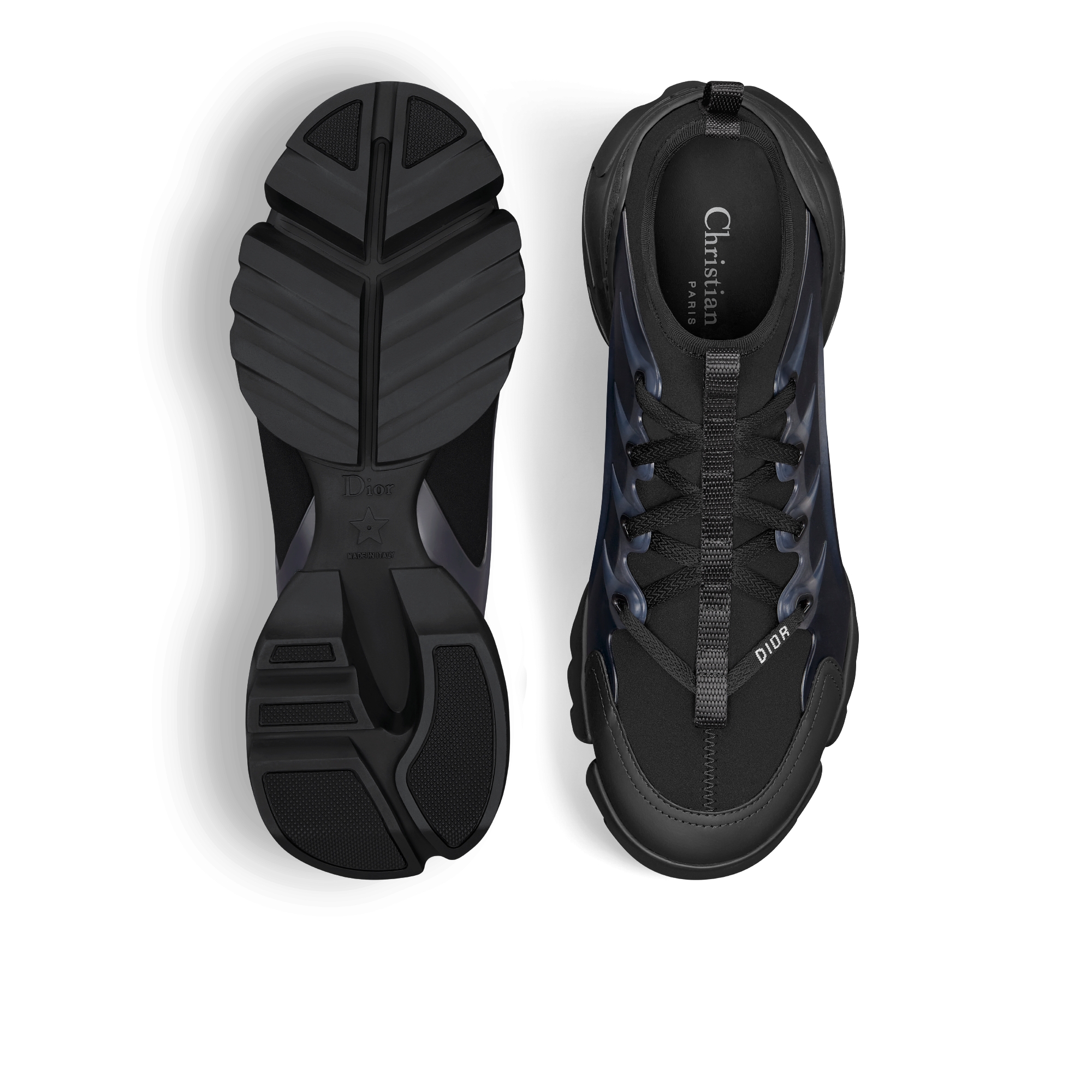 D-Connect Sneaker Black Technical Fabric E07