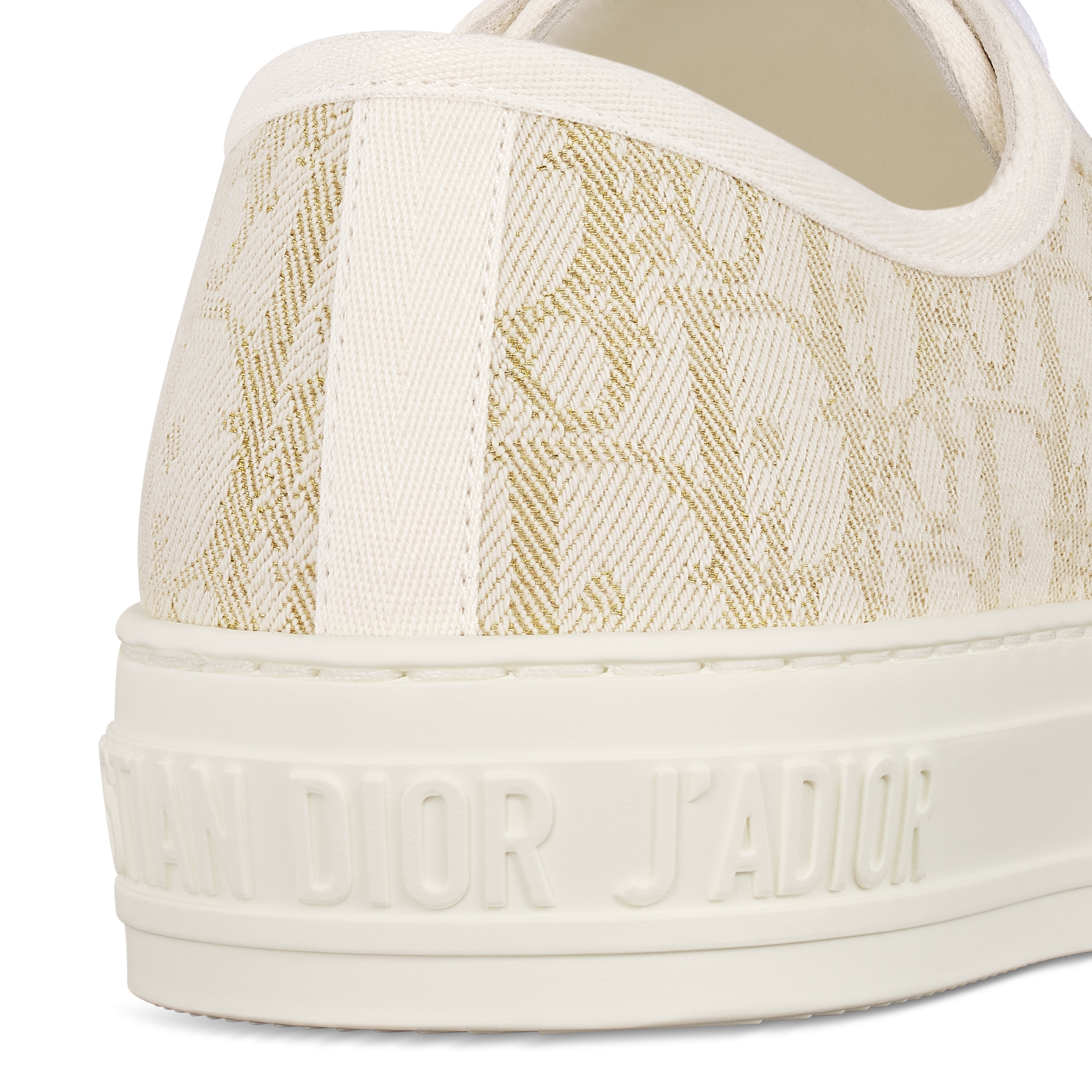 Sneaker Walk'n'Dior Toile de coton blanc imprimé du motif Dior Oblique doré E09