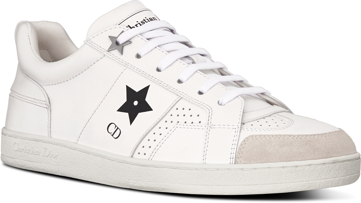 DIOR Star Sneaker White Calfskin And Suede Size 36 Women