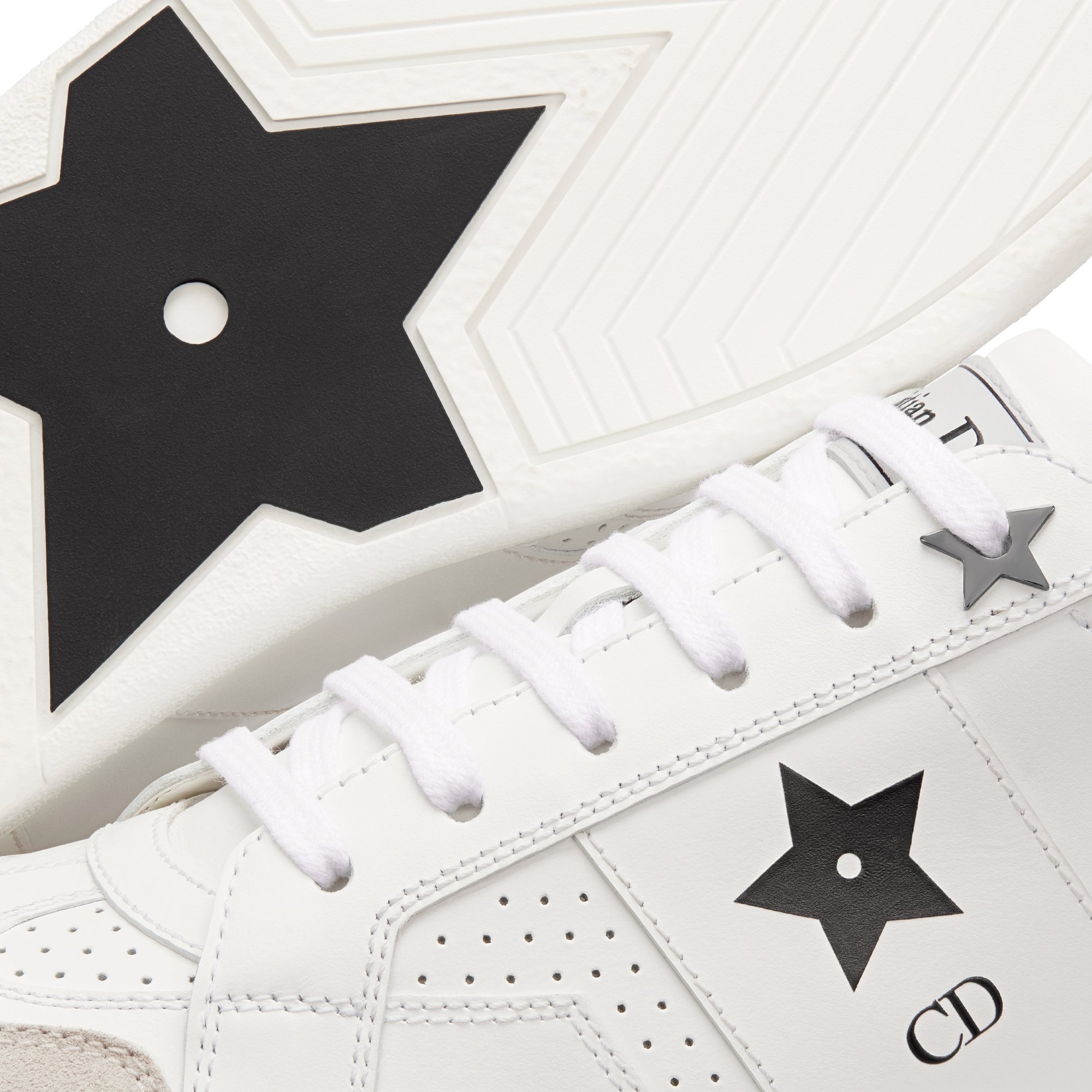 Dior Star Sneaker White Calfskin and Suede | DIOR
