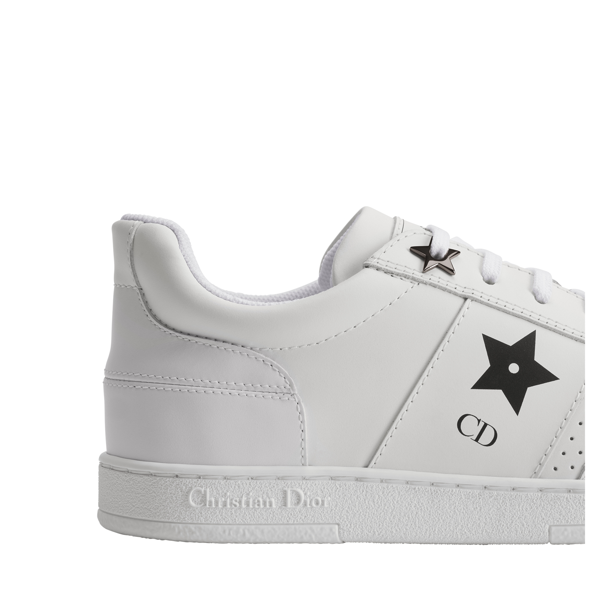 Dior Star Sneaker White Calfskin and Suede Calfskin E09