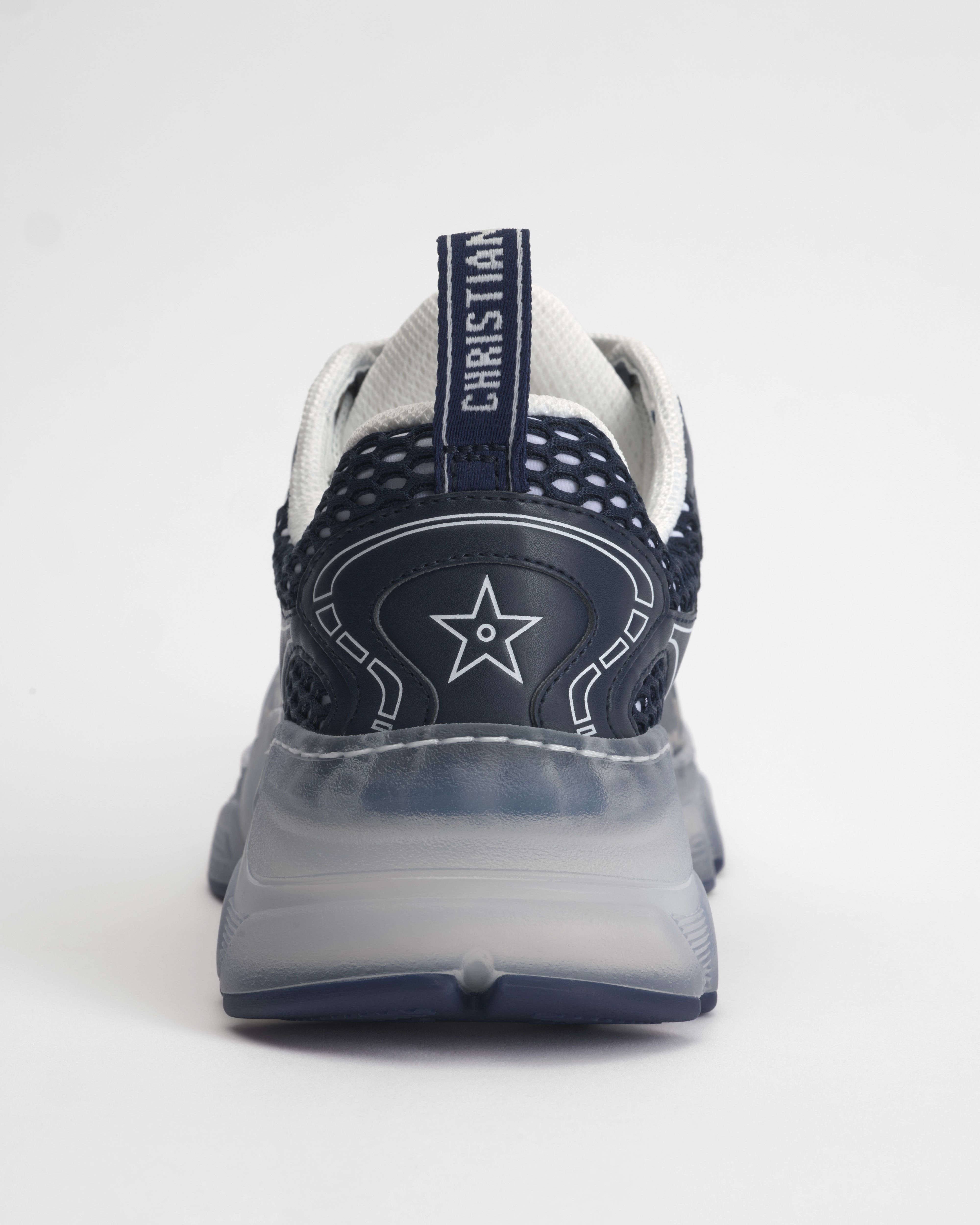 Dior Vibe Sneaker Deep Blue Dior Oblique Technical Fabric and Transparent Rubber E08