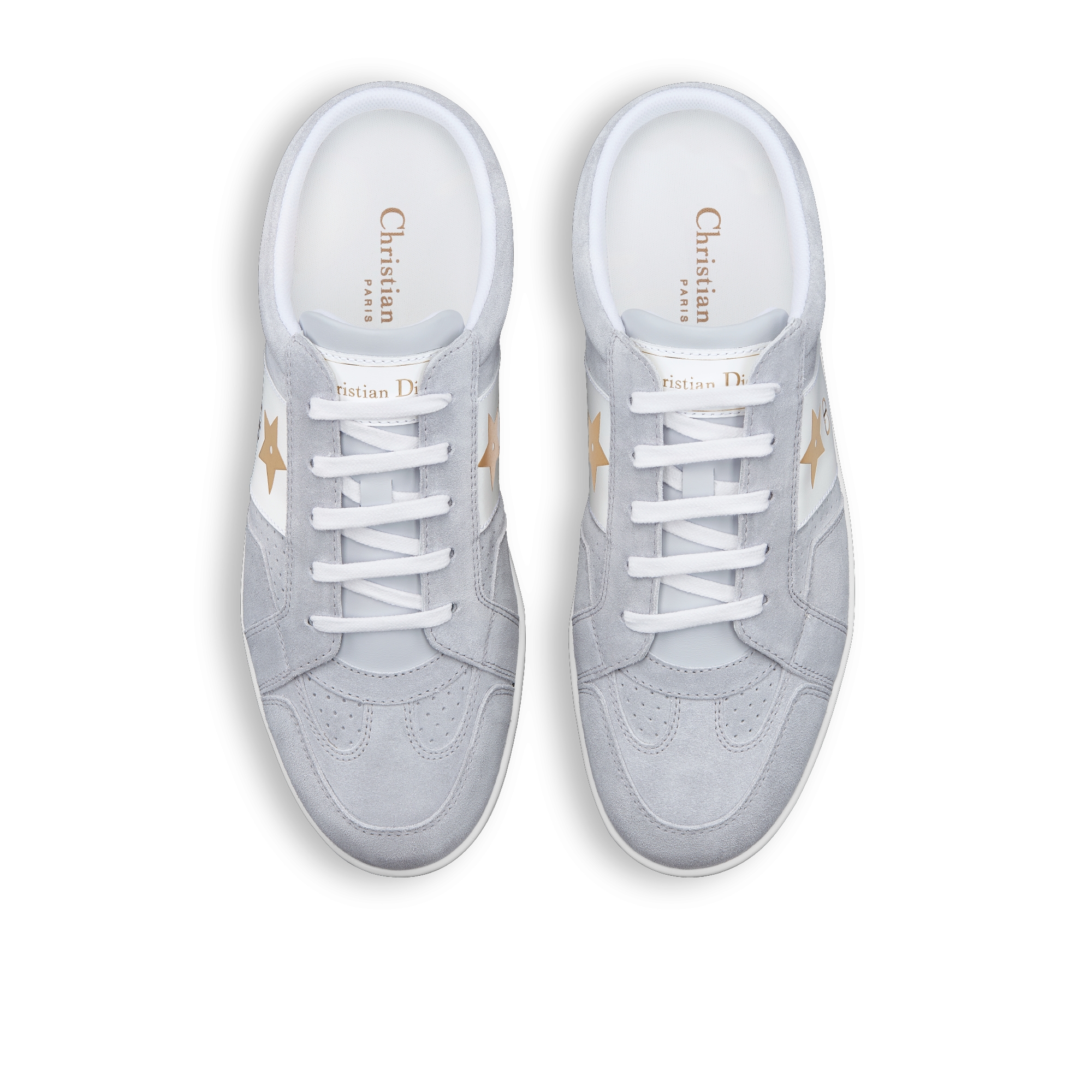 Dior Star Sneaker Pale Blue Suede Calfskin E06