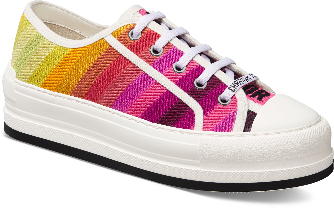 Miss Dior Walk'n'Dior Platform Sneaker Three quarter closed view Three quarter closed view