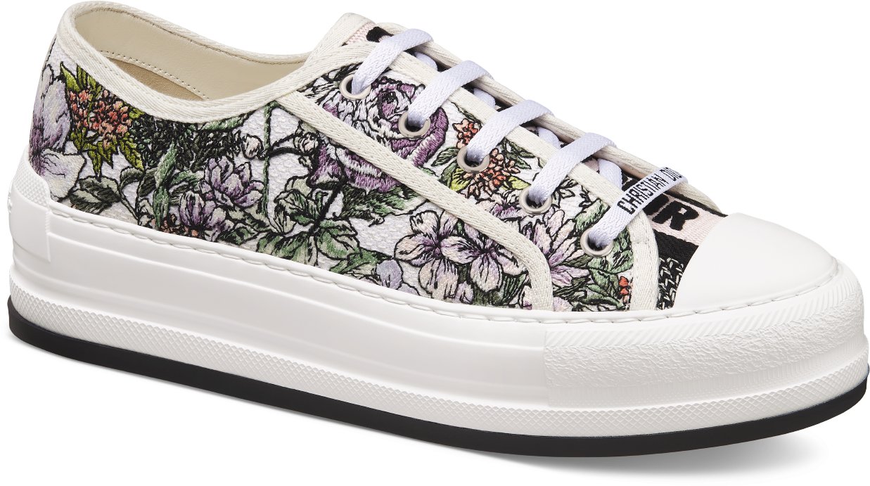 正規通販 Platform Walk'n'Dior Sneaker Cotton Multicolor White ニットコート