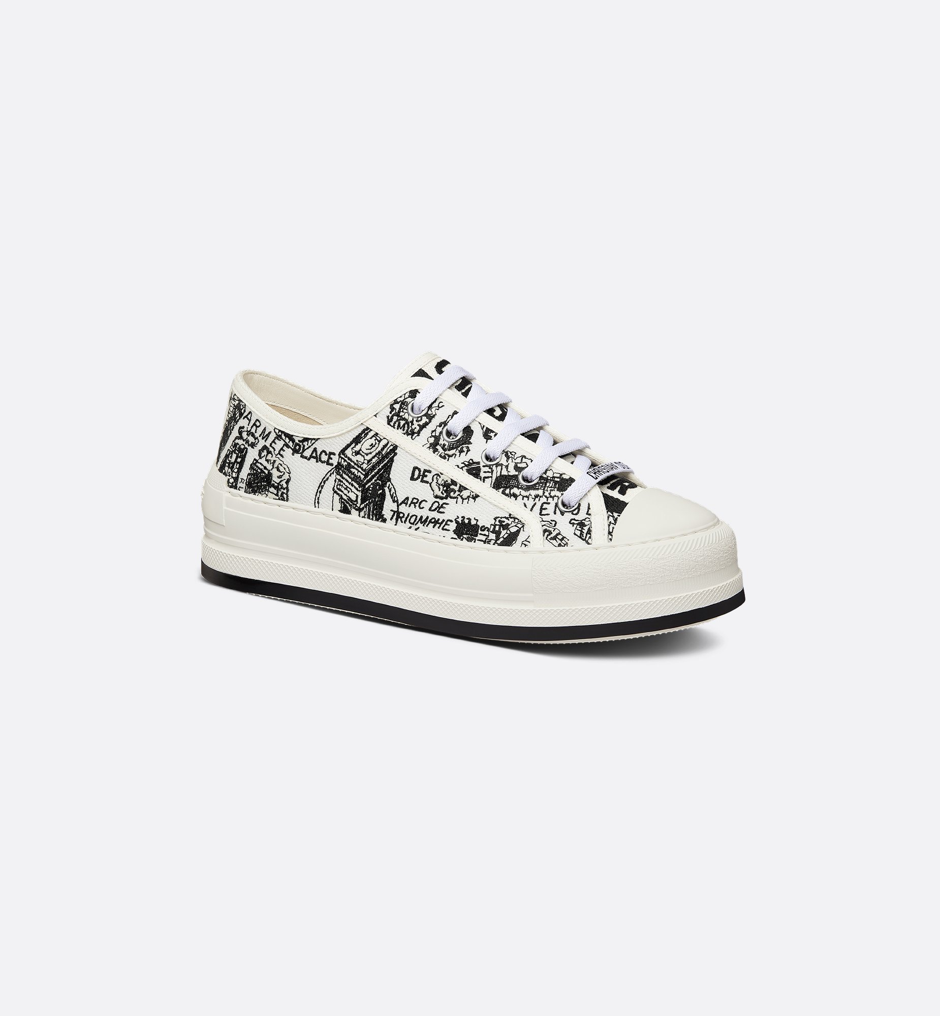 Walk'n'Dior Platform Sneaker White Cotton | DIOR Walk'n'Dior Platform Sneaker White Cotton | DIOR