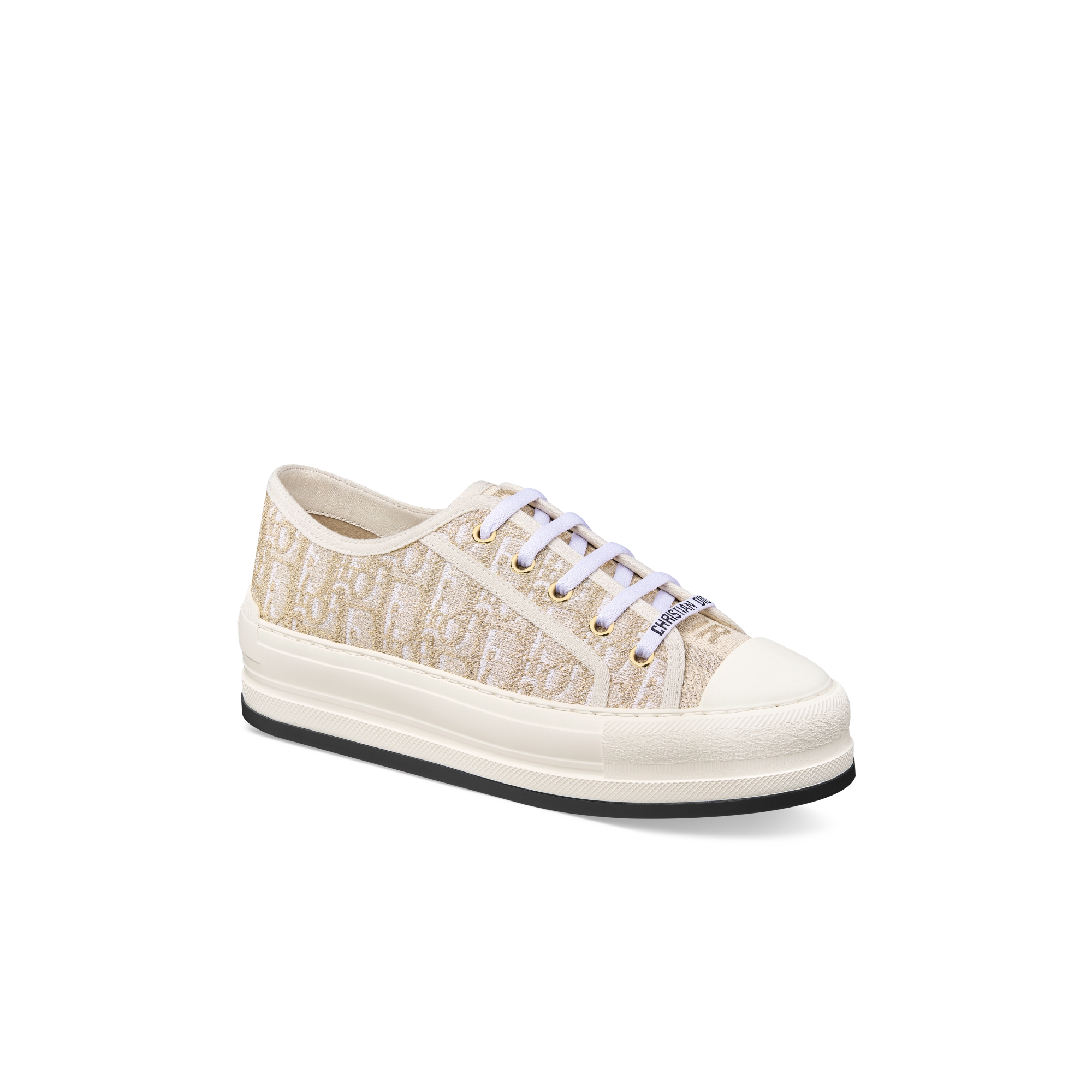 Walk'n'Dior プラットフォームスニーカー ディオール オブリーク エンブロイダリー コットン E03