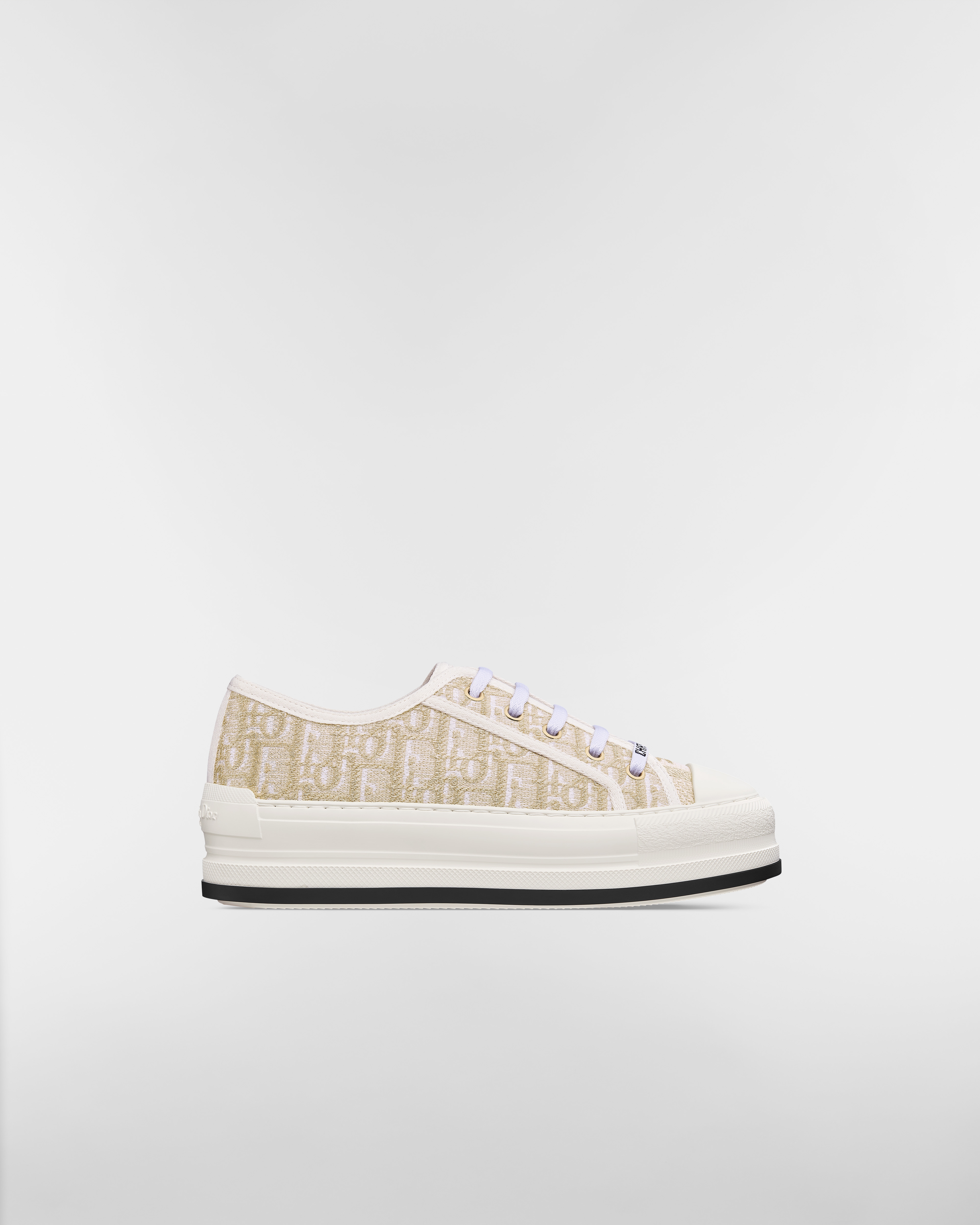 Walk'n'Dior プラットフォームスニーカー ディオール オブリーク エンブロイダリー コットン E02