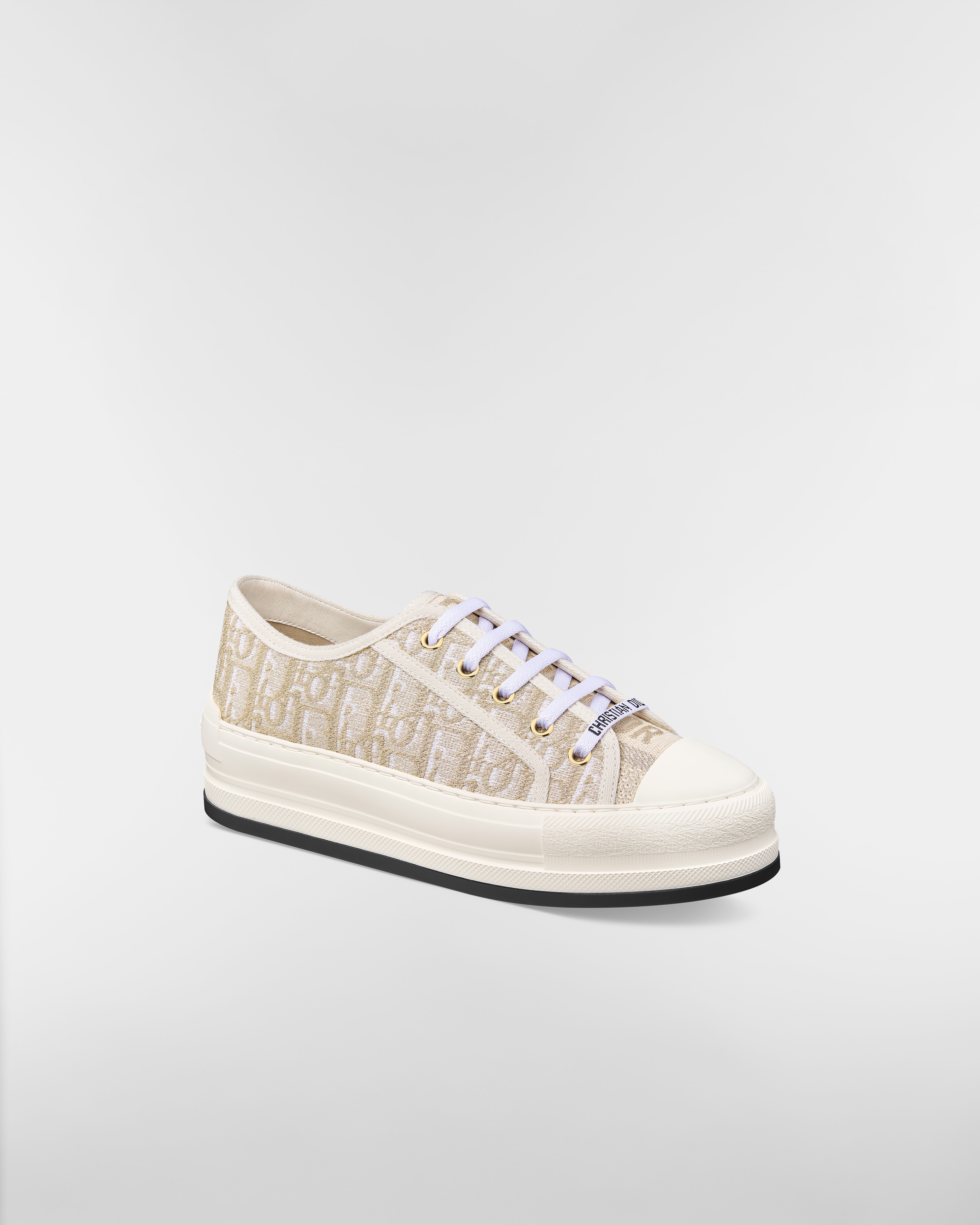 Walk'n'Dior プラットフォームスニーカー ディオール オブリーク エンブロイダリー コットン E03