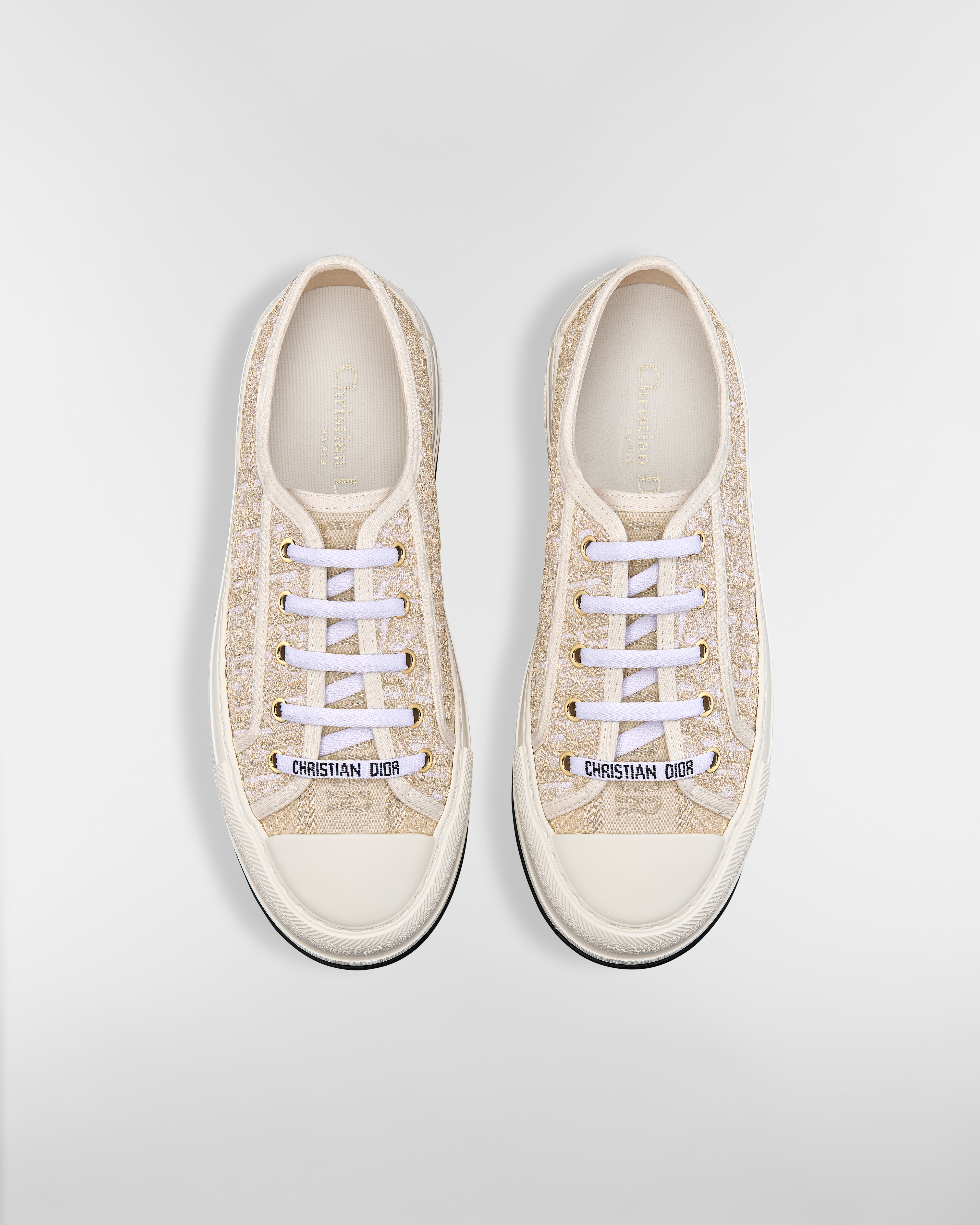 Walk'n'Dior プラットフォームスニーカー ディオール オブリーク エンブロイダリー コットン E06
