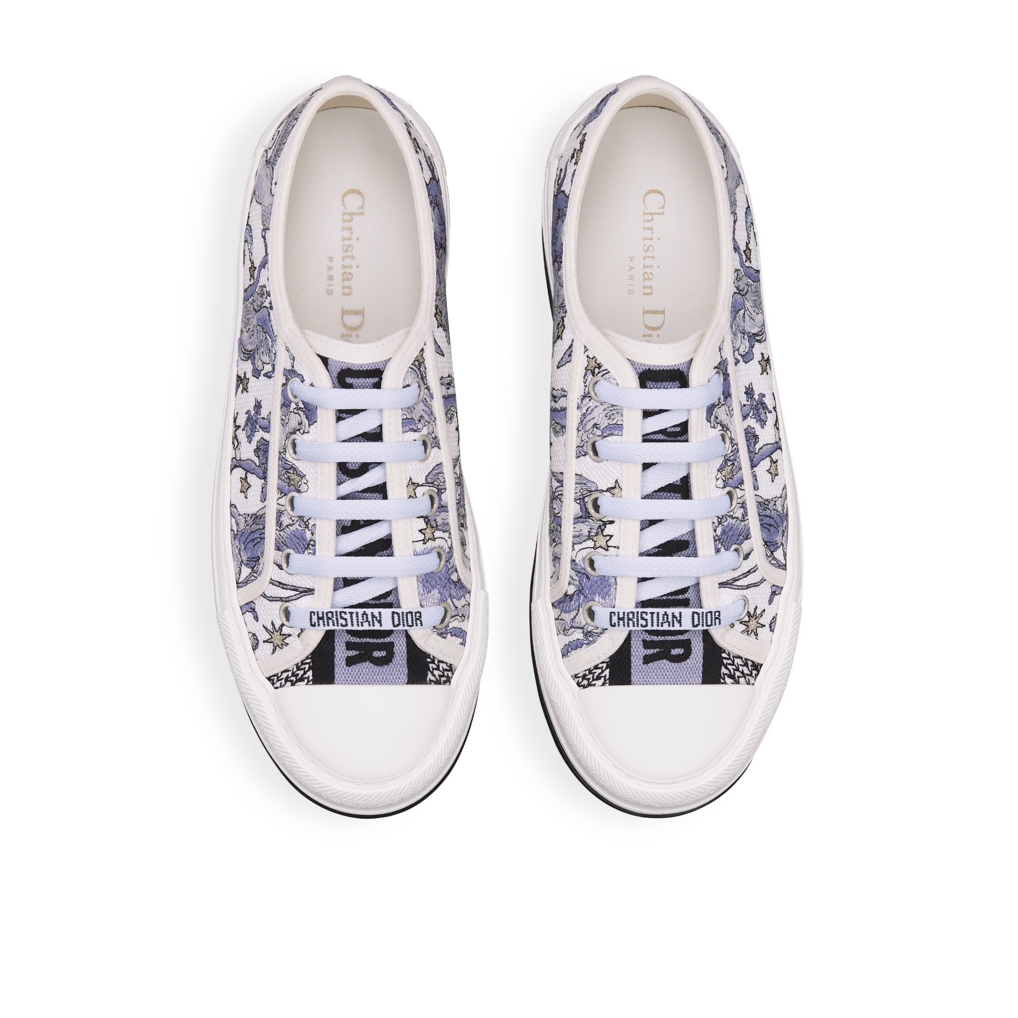 Dior Lucky Walk'n'Dior プラットフォームスニーカー Dior Night of Dreams エンブロイダリー コットン E06