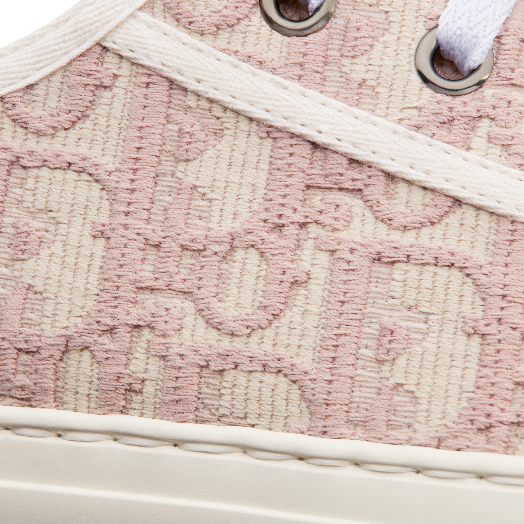 Sneaker à plateforme Walk'n'Dior Coton brodé du motif Dior Oblique nude E09