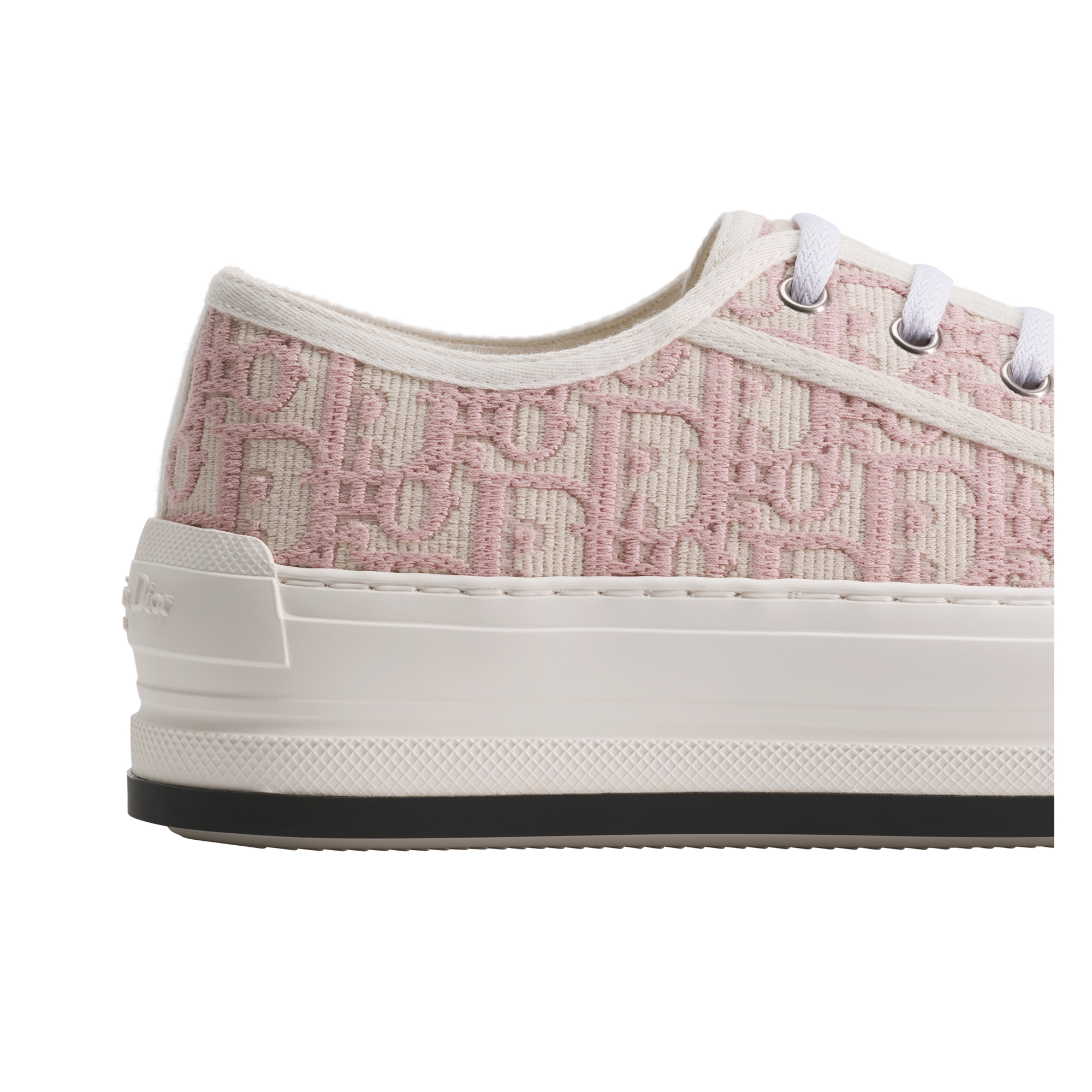 Walk'n'Dior Platform Sneaker Nude Dior Oblique Embroidered Cotton E09