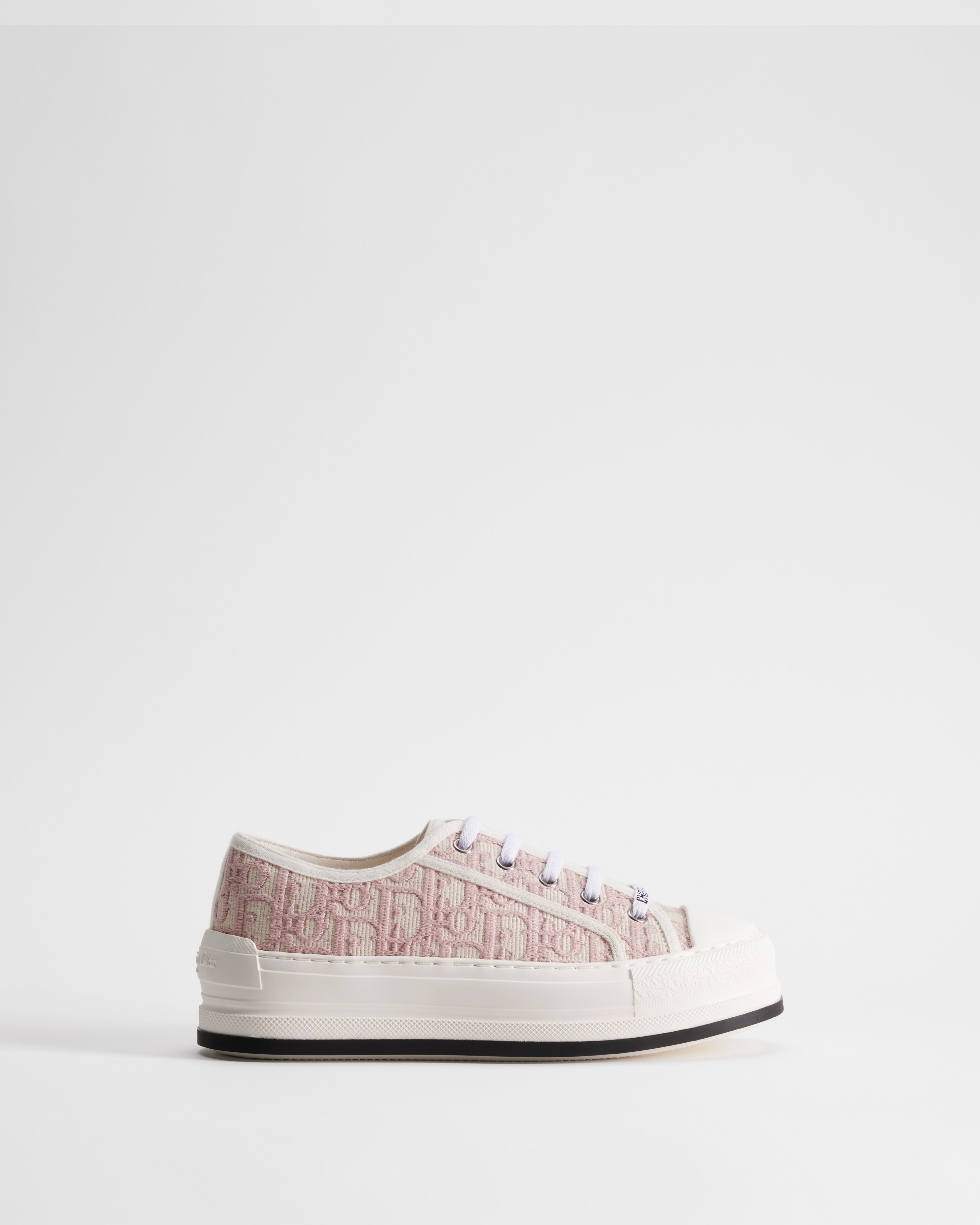 Walk'n'Dior Platform Sneaker Nude Dior Oblique Embroidered Cotton E02