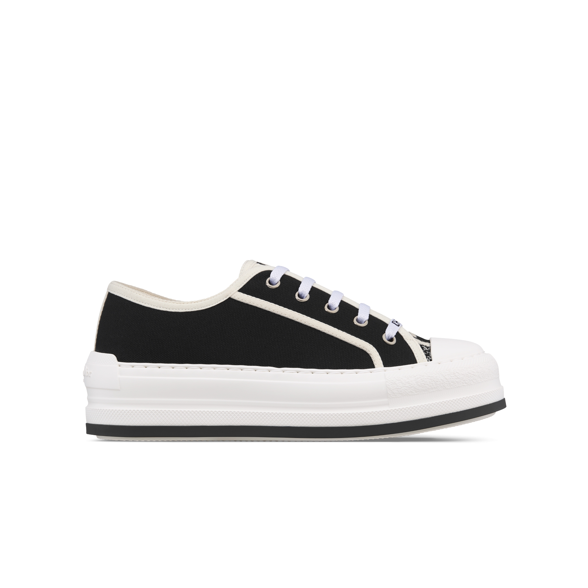 Walk'n'Dior Platform Sneaker Black Cotton E02