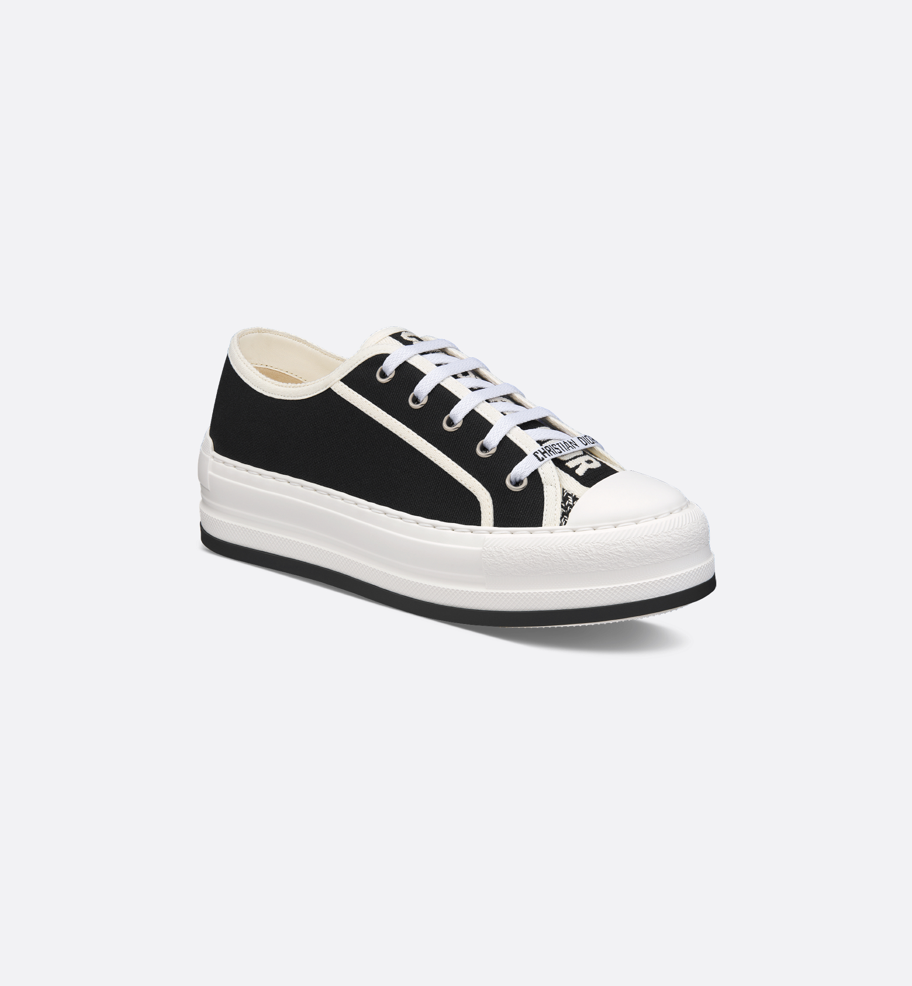 Walk'n'Dior Platform Sneaker Black Cotton | DIOR Walk'n'Dior Platform Sneaker Black Cotton | DIOR
