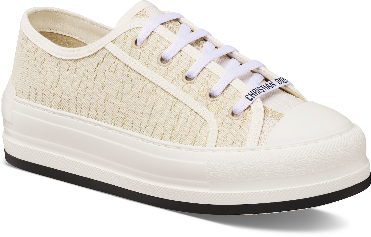Dior Or Walk'n'Dior Platform Sneaker Three quarter closed view Three quarter closed view