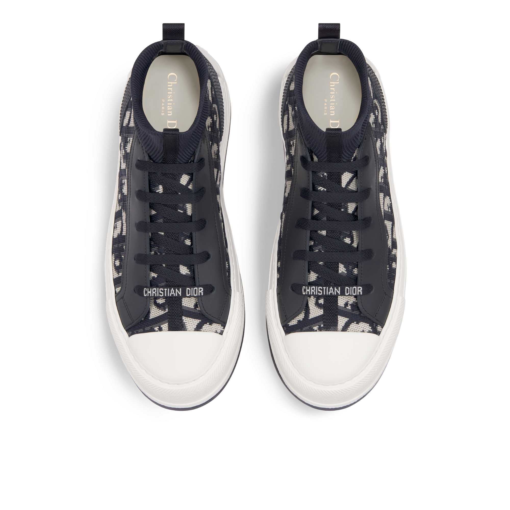 Walk'n'Dior Platform Sneaker Deep Blue Dior Oblique Technical Mesh and Calfskin E06