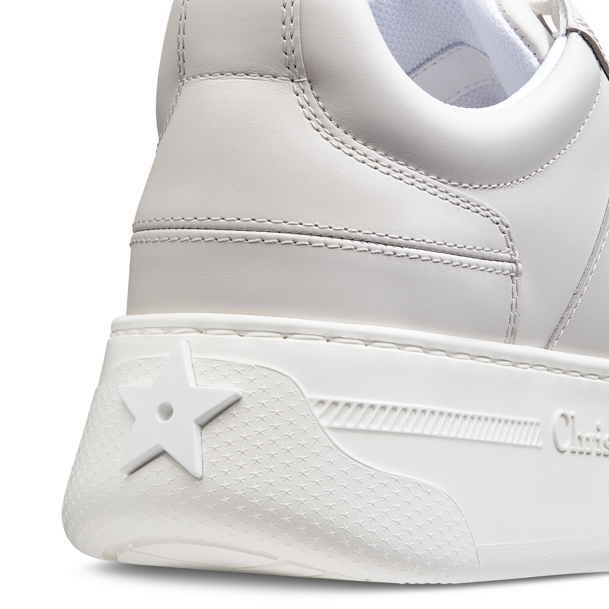 Dior Star Sneaker mit Plateausohle Kalbsleder und Kalbsveloursleder in Grau E09