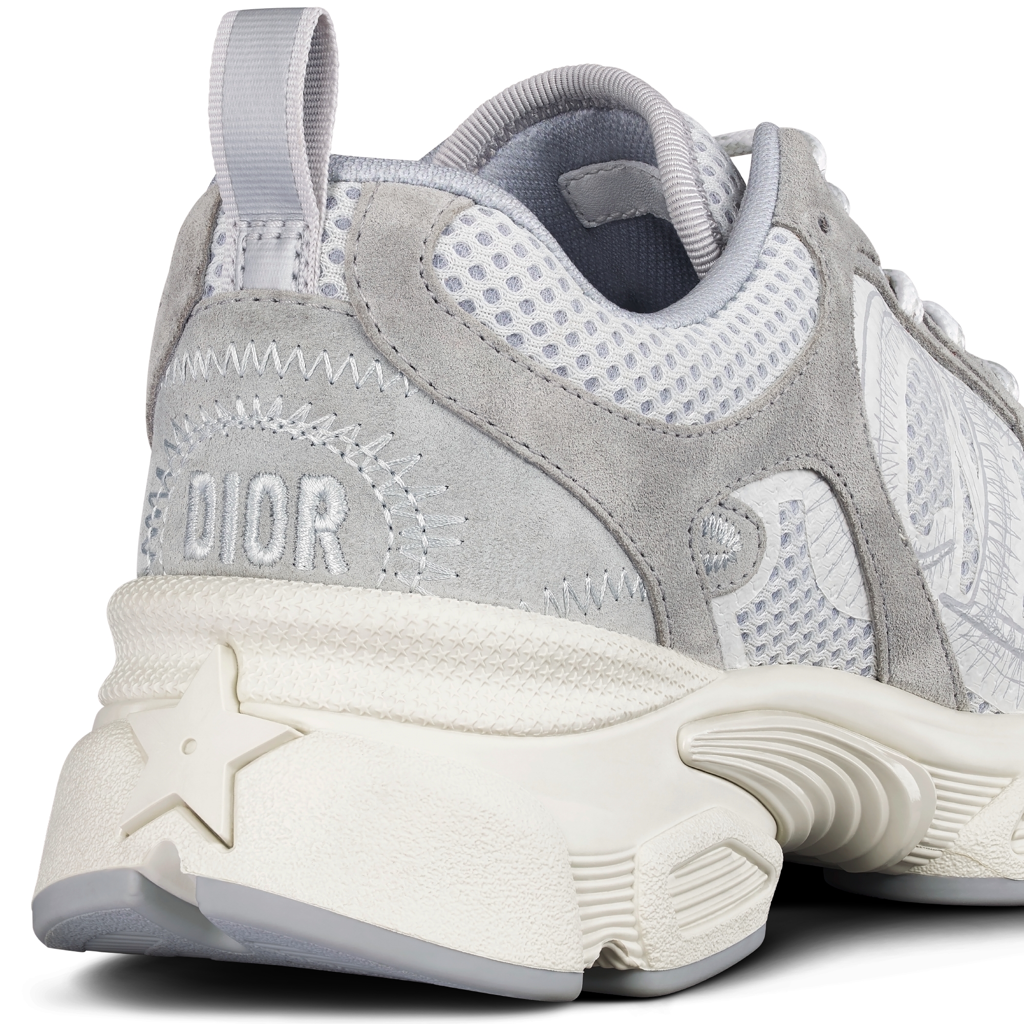 Dior Chrono Sneaker Gray Mesh and Suede Calfskin E09