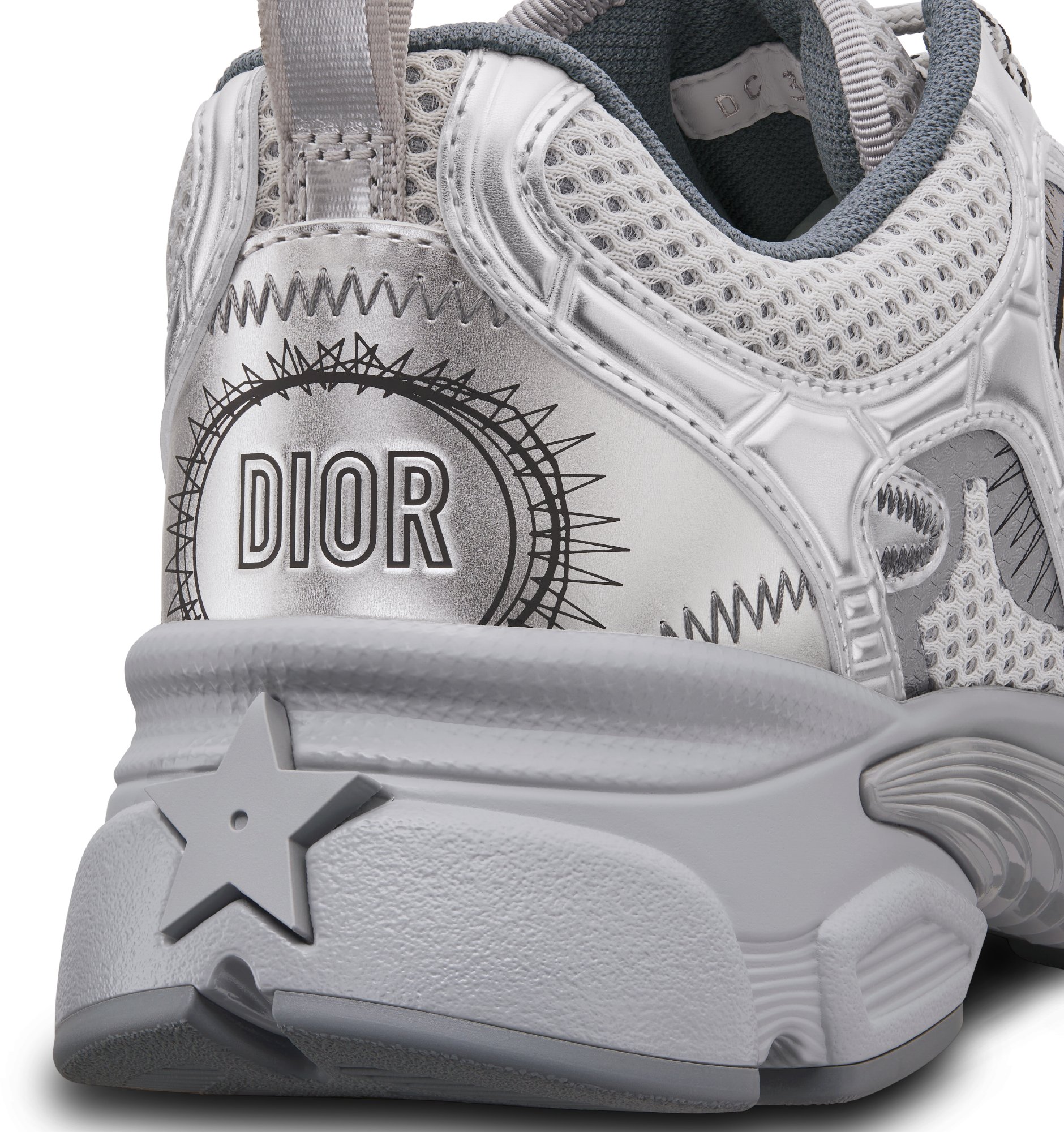 Dior silver shoes sales