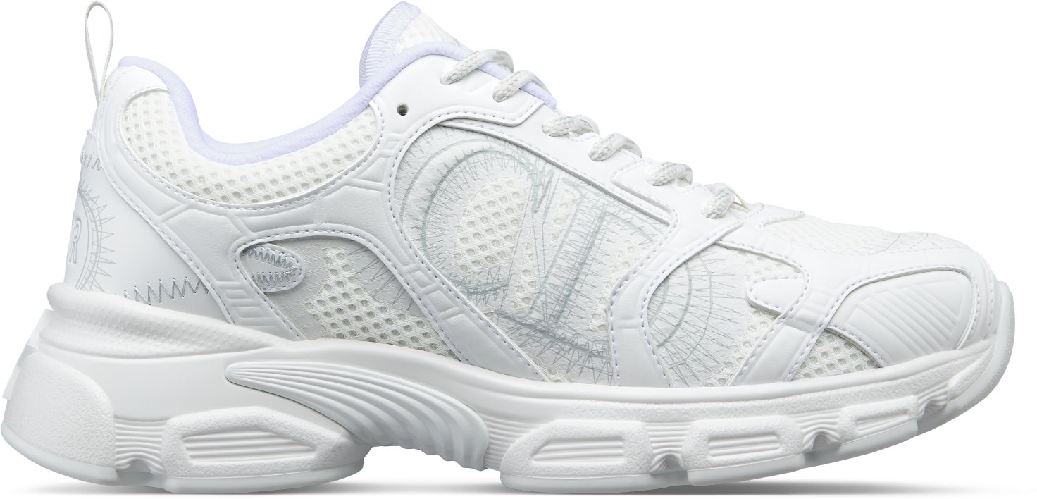 Dior Chrono Sneaker Profile view Mesh and White Leather-Effect Panels