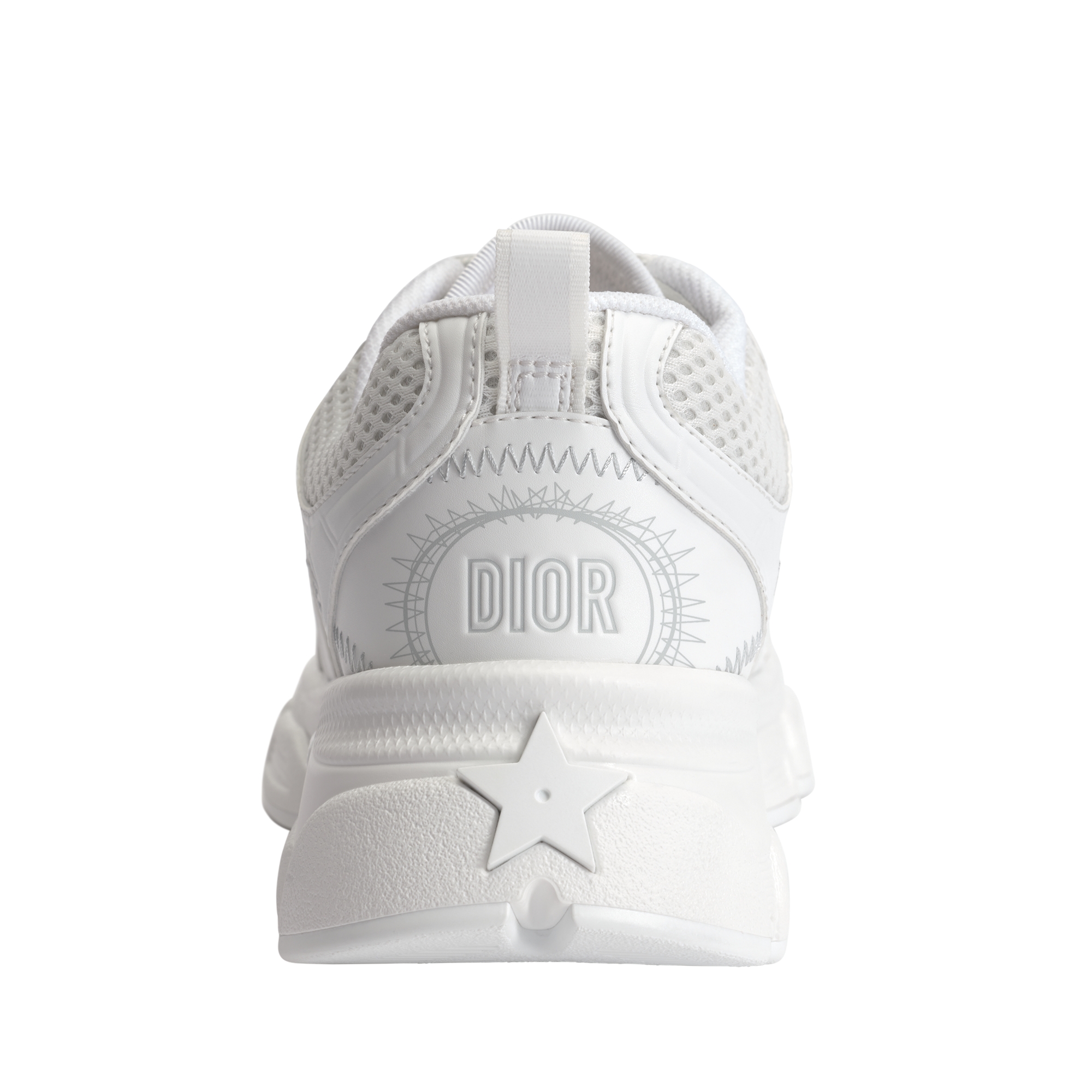 Dior Chrono Sneaker Mesh and White Leather-Effect Panels E08