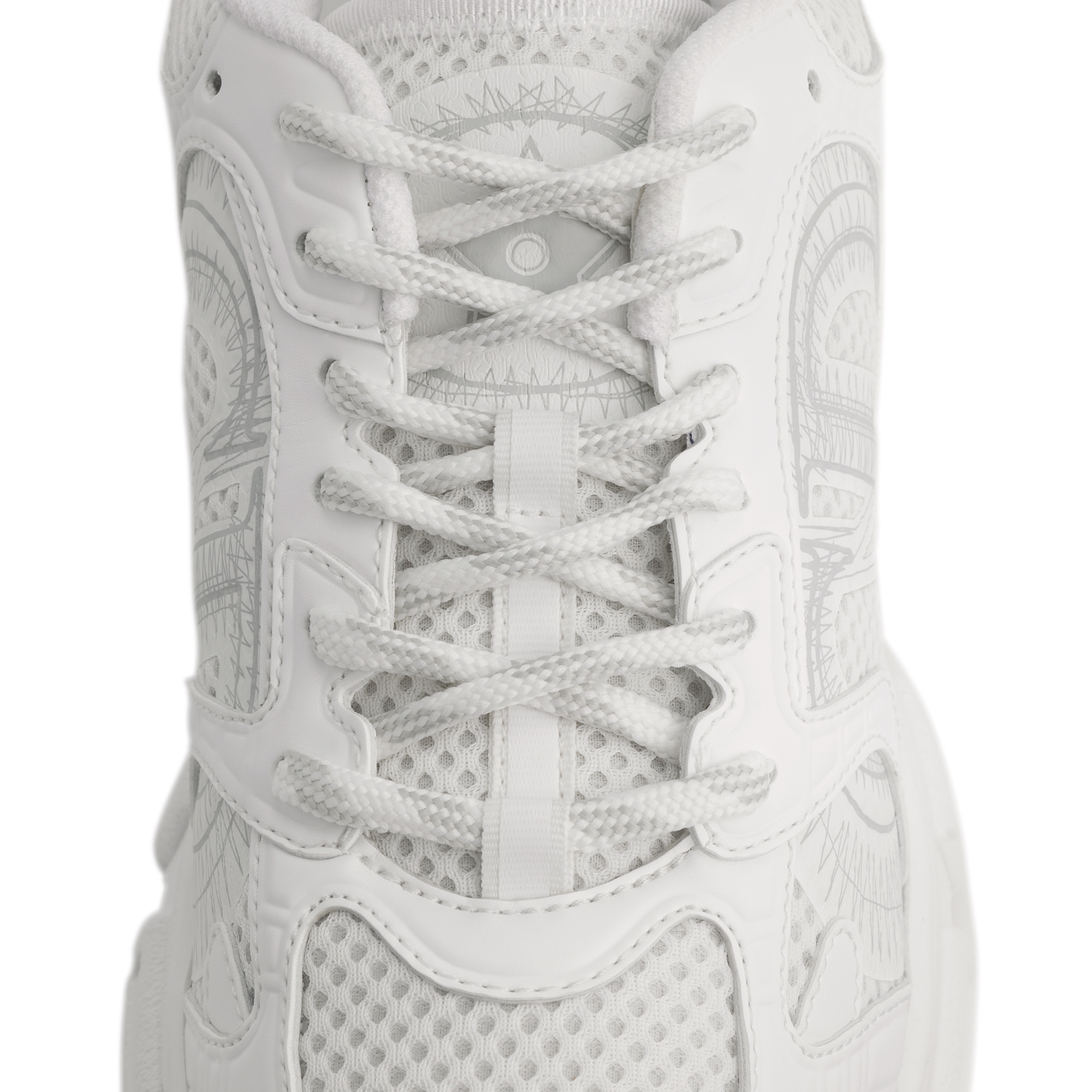 Dior Chrono Sneaker Mesh and White Leather-Effect Panels E11