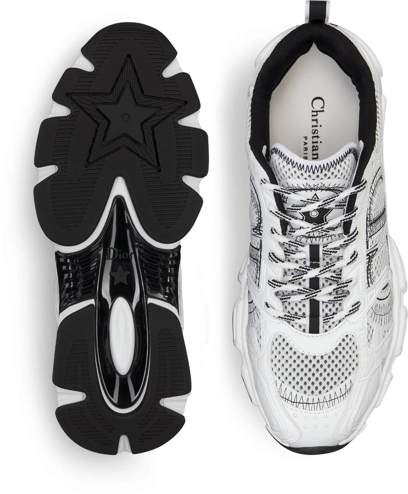 Dior Chrono Sneaker Unfolded view