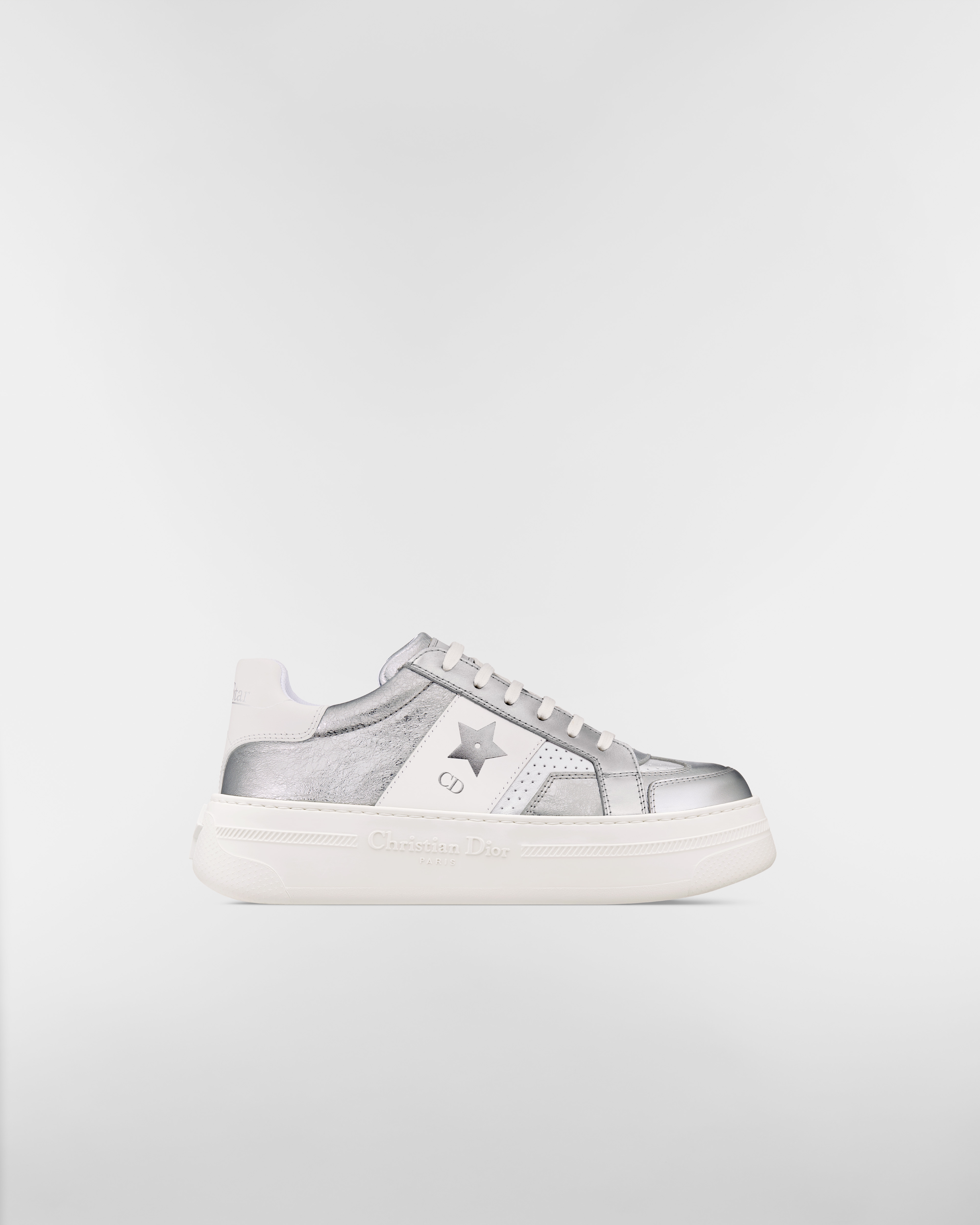 Dior Star プラットフォームスニーカー クリンクルド エフェクト ラムスキン & カーフスキン E02
