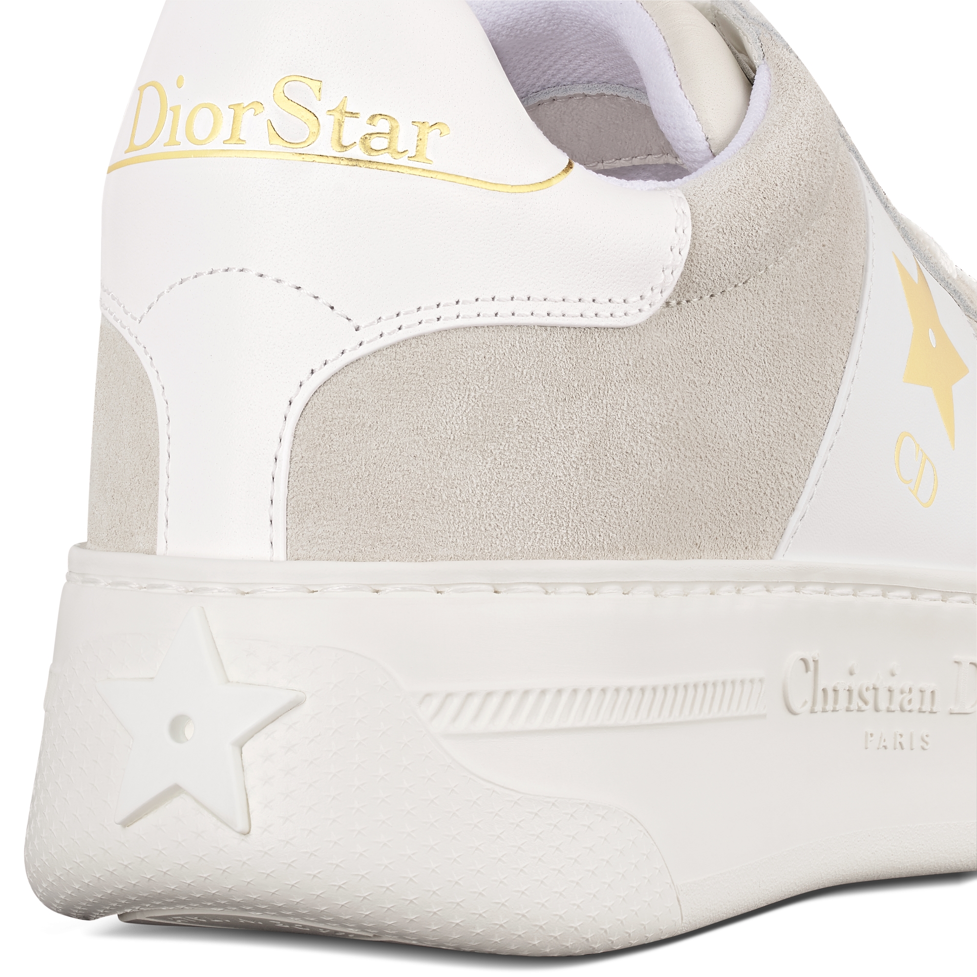 Dior Star Platform Sneaker Light Beige Suede Calfskin E09
