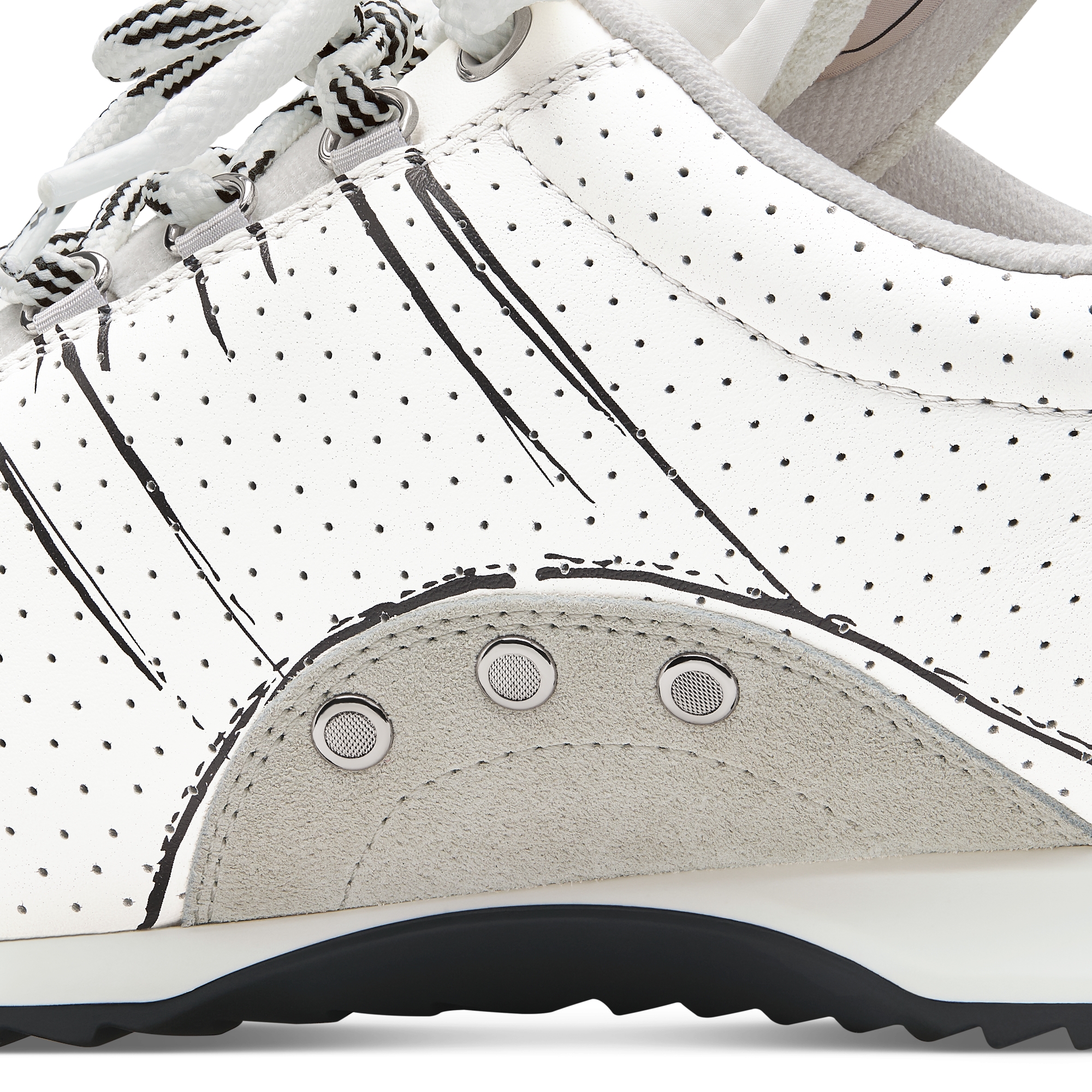 D-Sketch Sneaker White Nylon and Calfskin E10