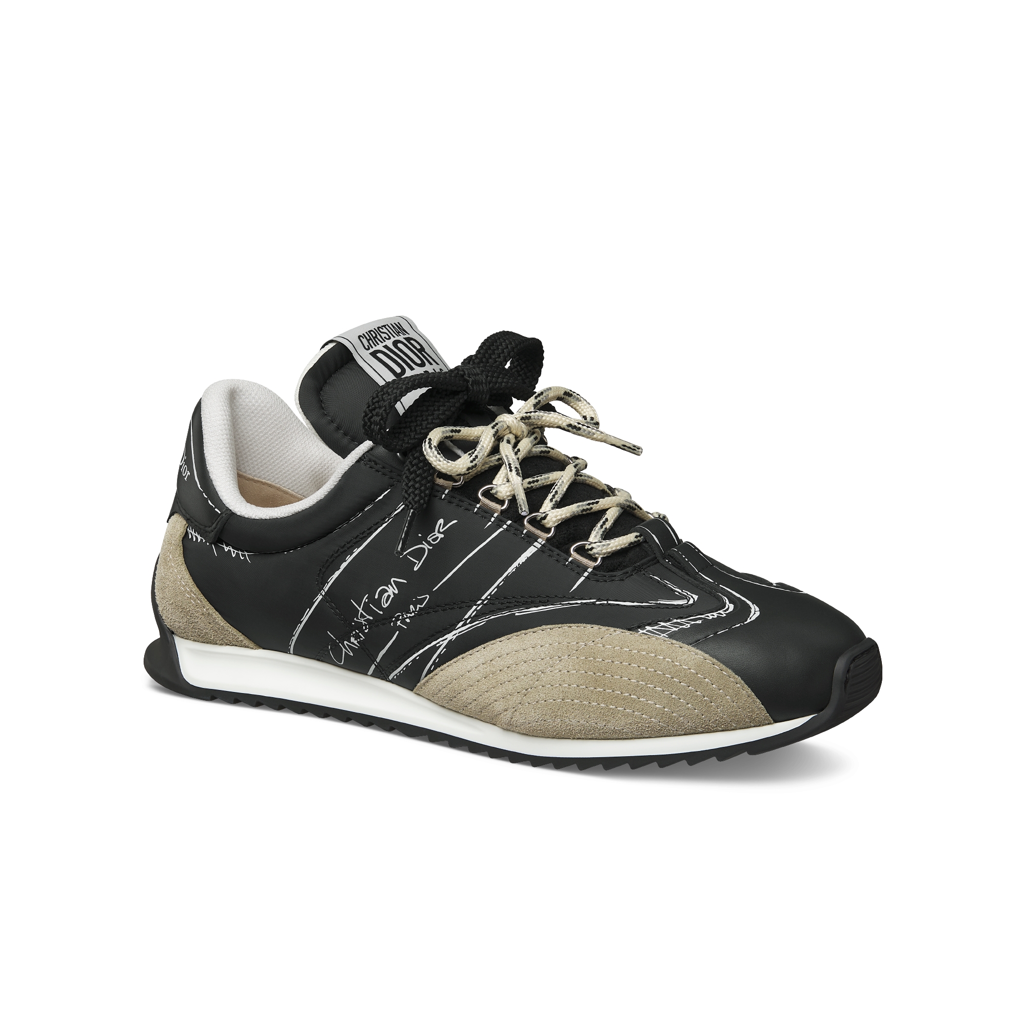 D-Sketch Sneaker Black Nylon and Calfskin E03