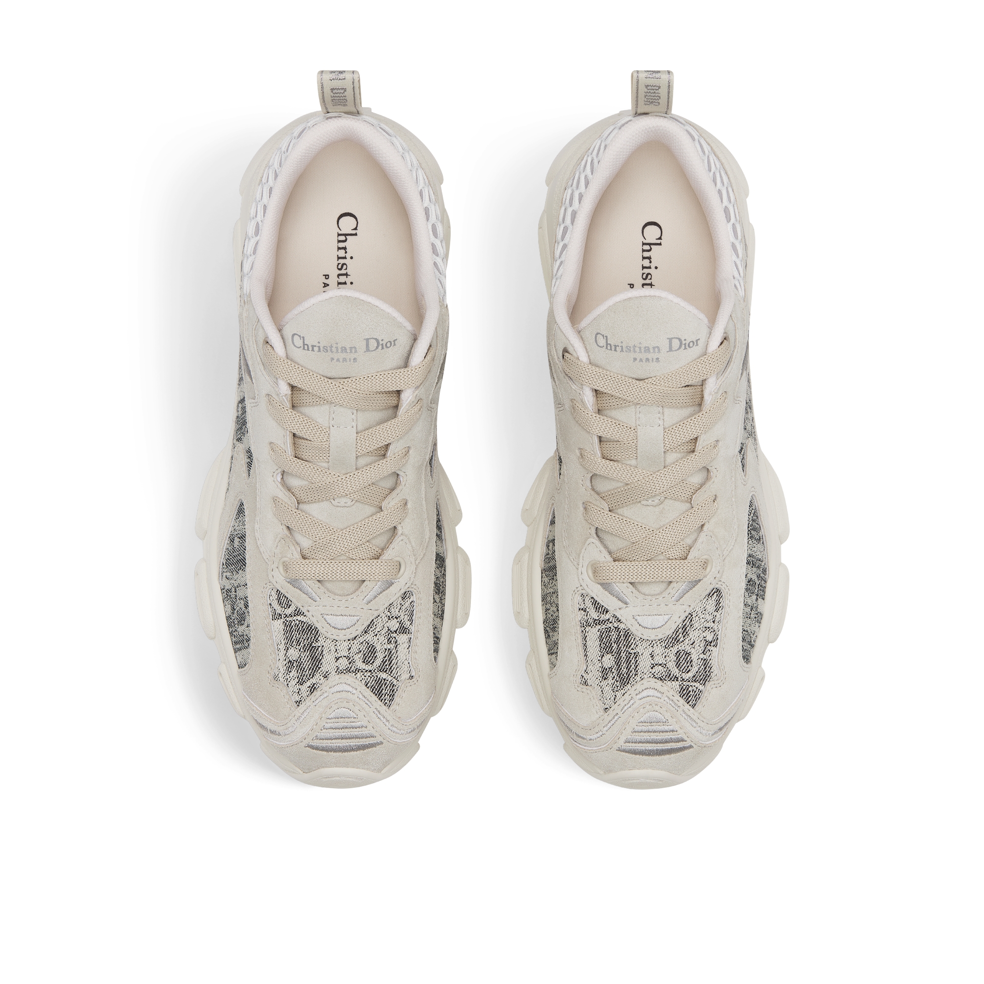 Dior Vibe Sneaker Deep Gray Dior Oblique Lusenti Embroidered