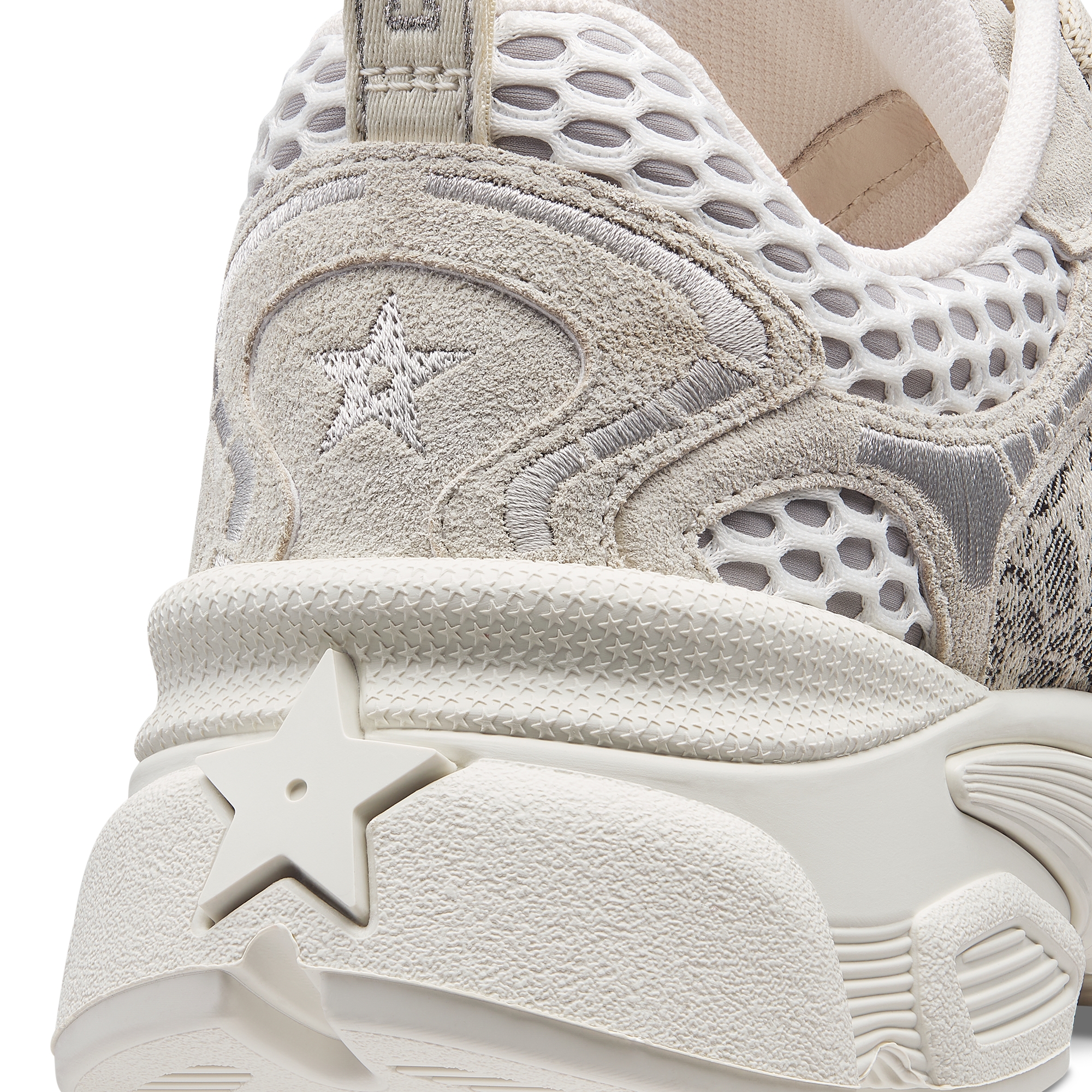 Dior Vibe Sneaker Deep Gray Dior Oblique Lusenti Embroidered Cotton with White Mesh and Light Gray Suede Calfskin E09