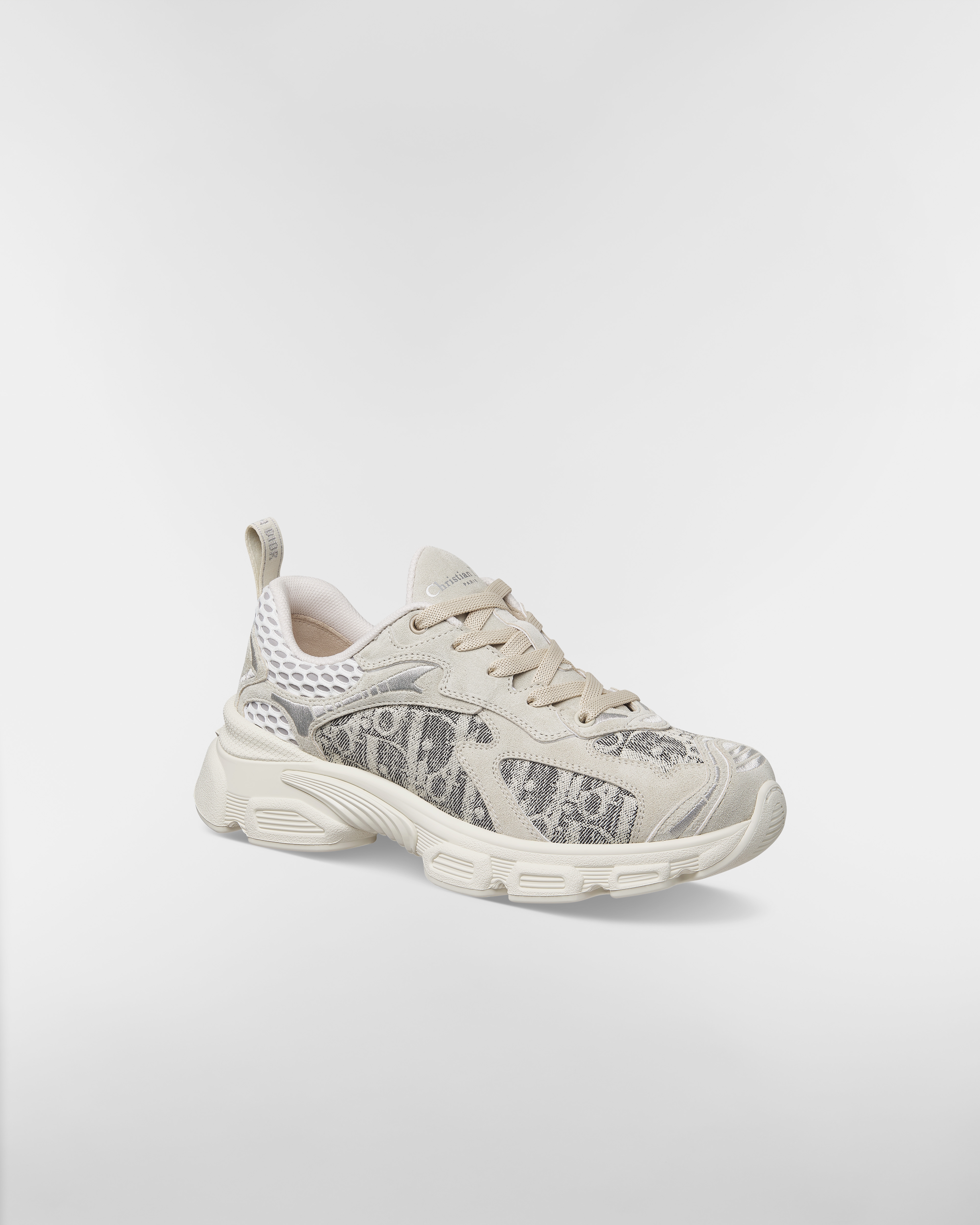 Dior Vibe スニーカー ディオール オブリーク ルセンティ エンブロイダリー コットン・メッシュ・スエードカーフスキン E03