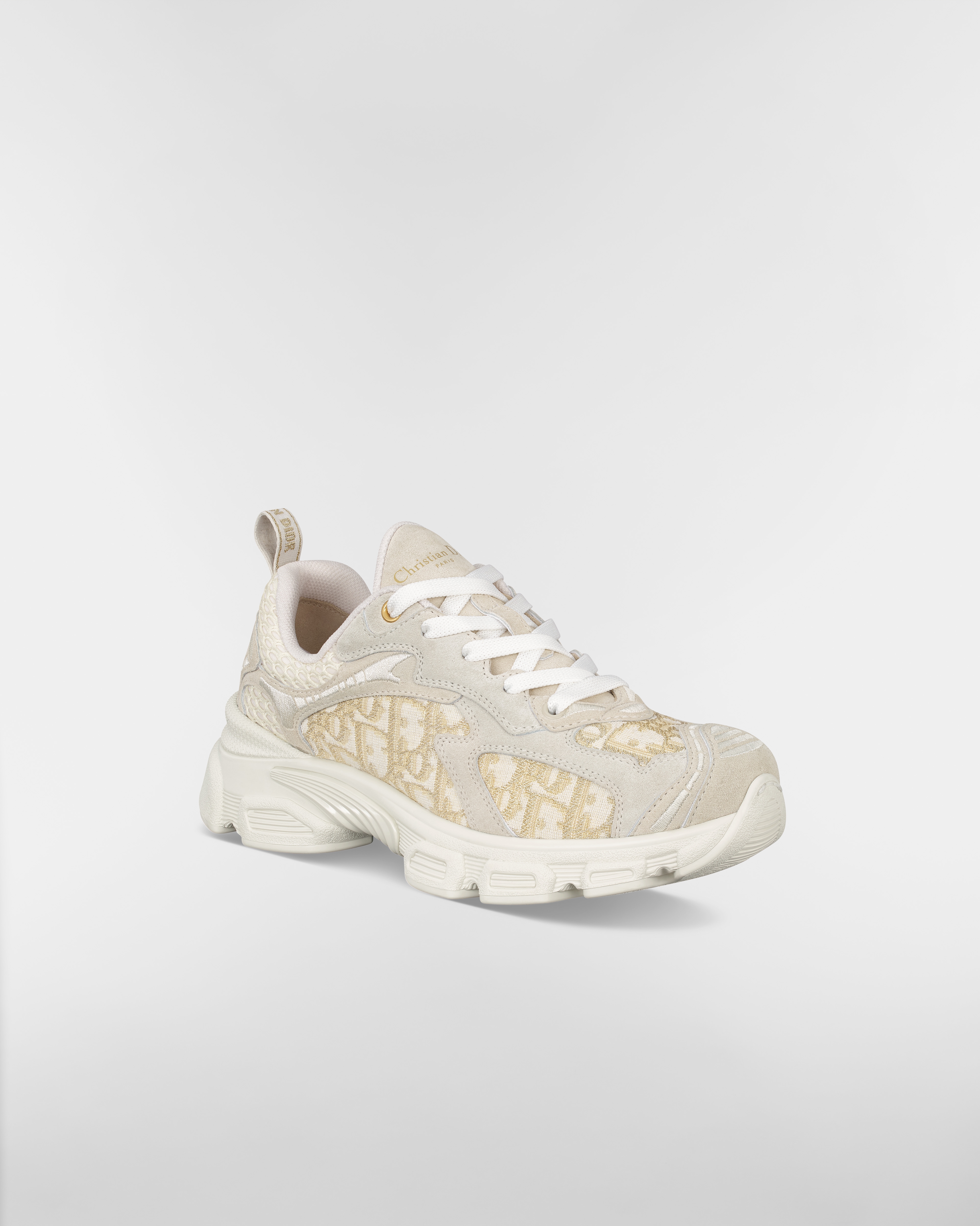 Dior Vibe スニーカー ディオール オブリーク エンブロイダリー コットン・メッシュ・スエードカーフスキン E03